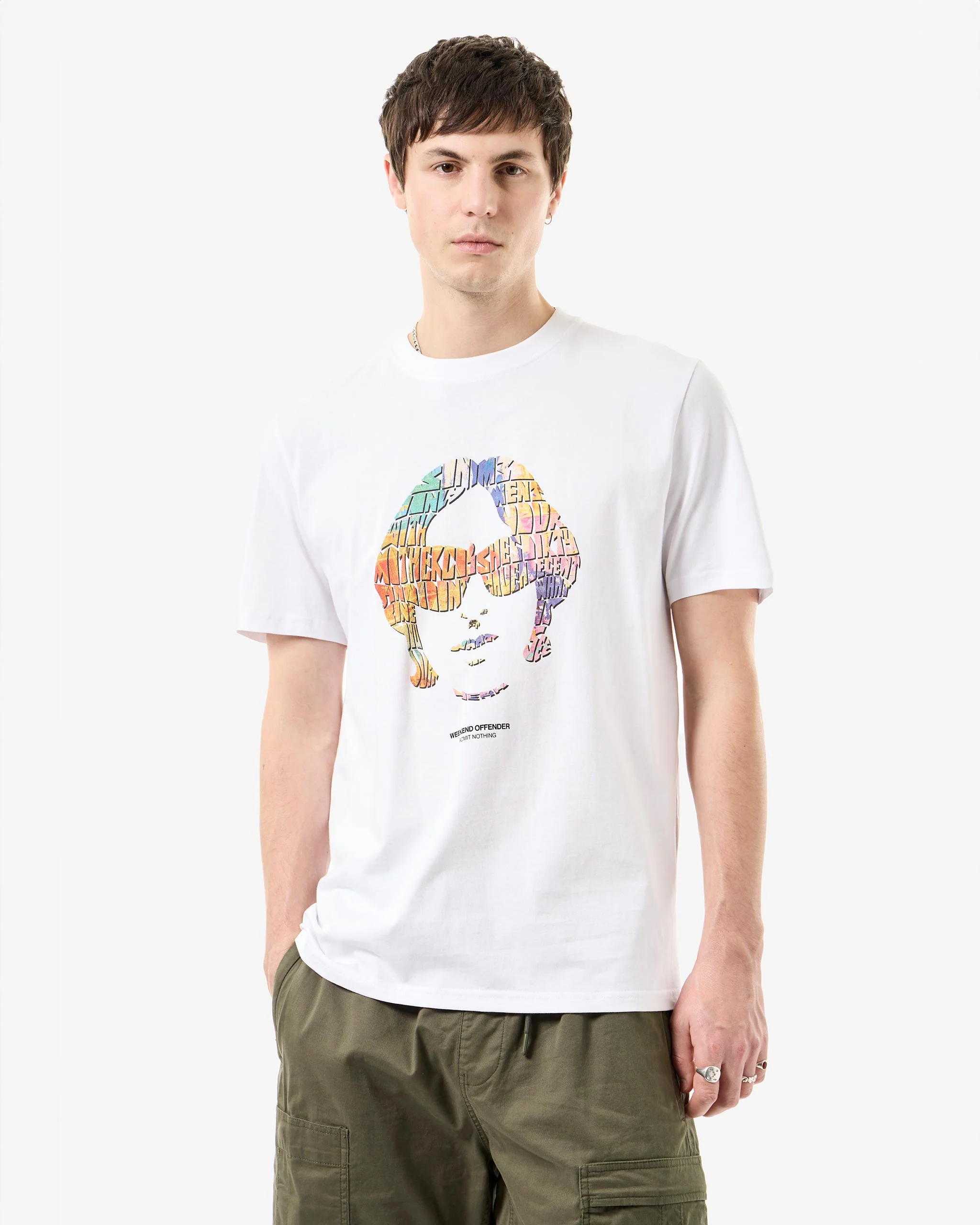 Kinky Afro Graphic T-Shirt White - Image 2