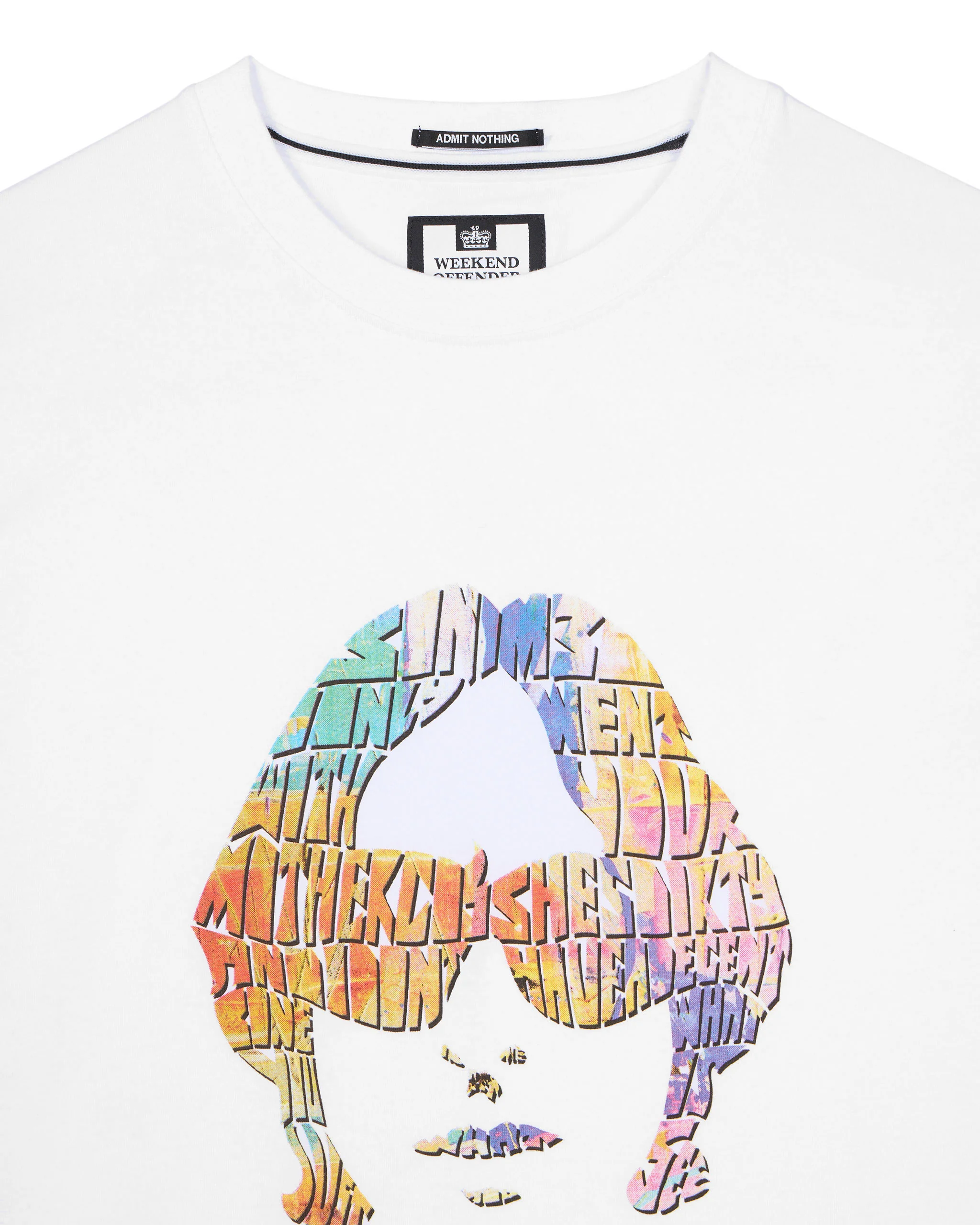 Kinky Afro Graphic T-Shirt White - Image 5