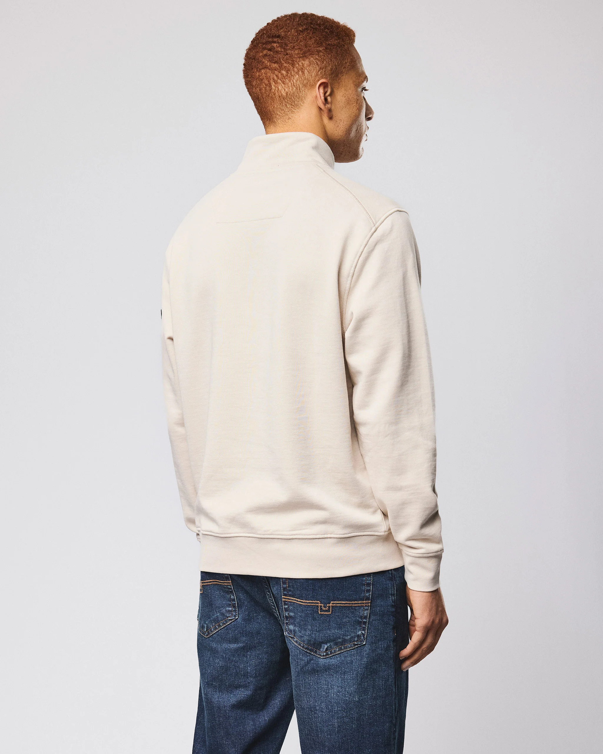 Kraviz Quarter Zip Sweatshirt Cement - Image 4
