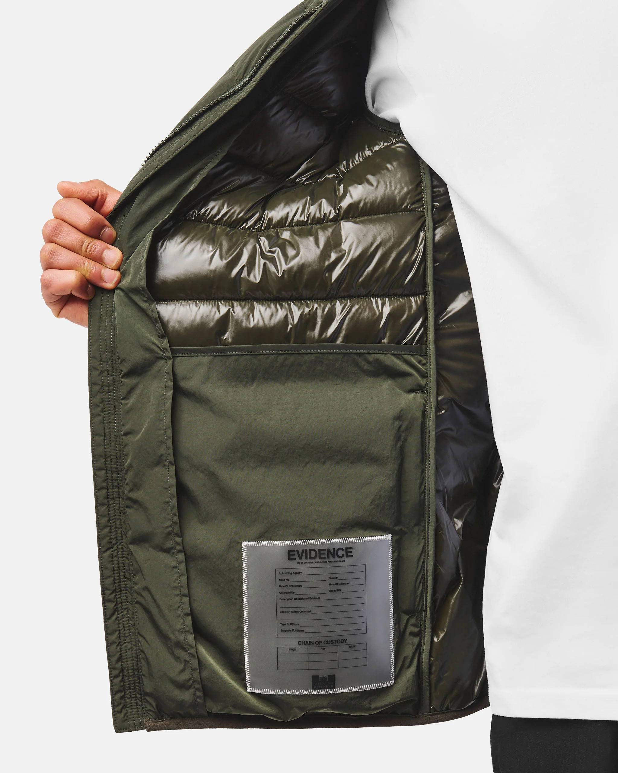 La Guardia Puffer Jacket Black Forest Green - Image 3