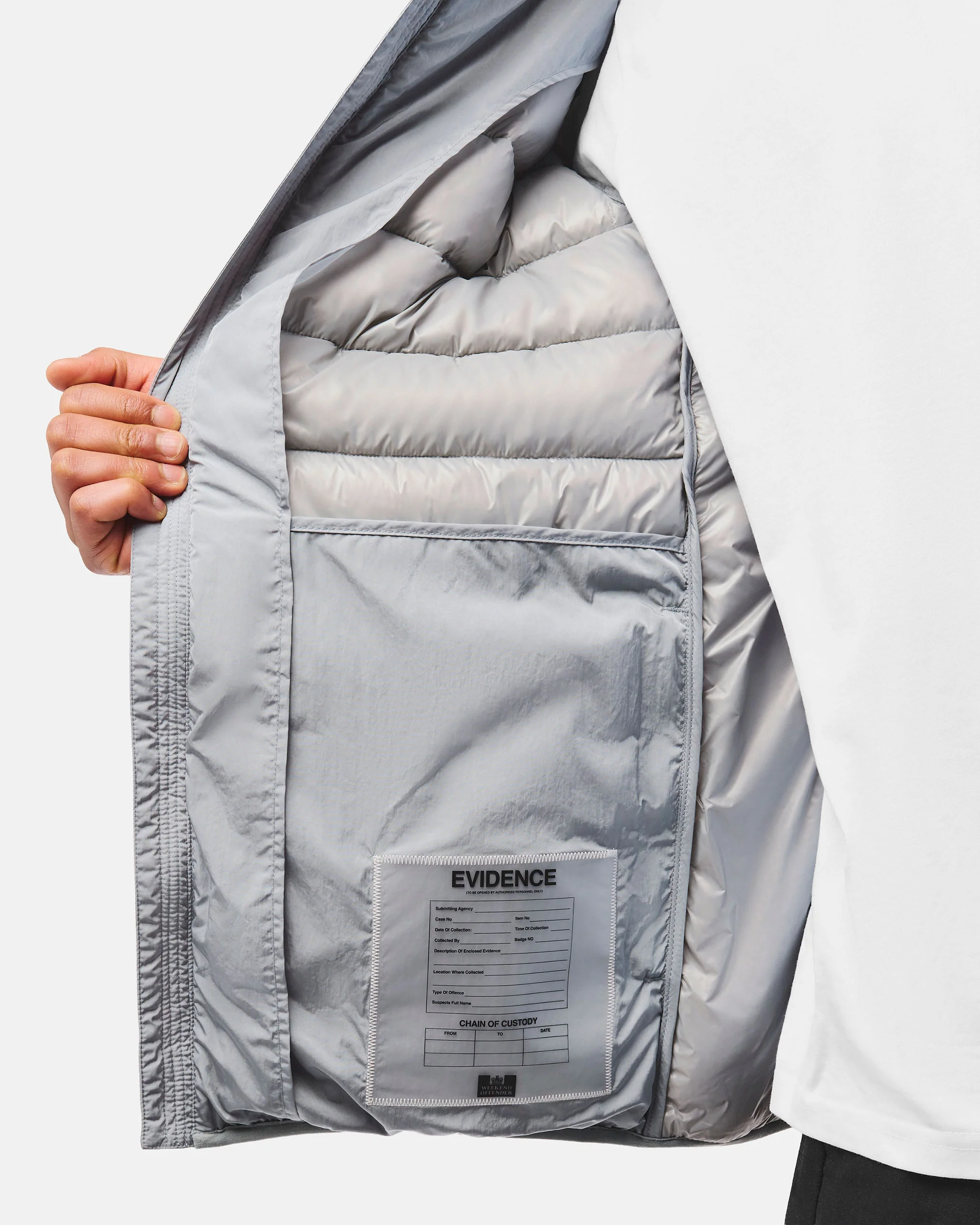 La Guardia Puffer Jacket Smokey Grey - Image 3
