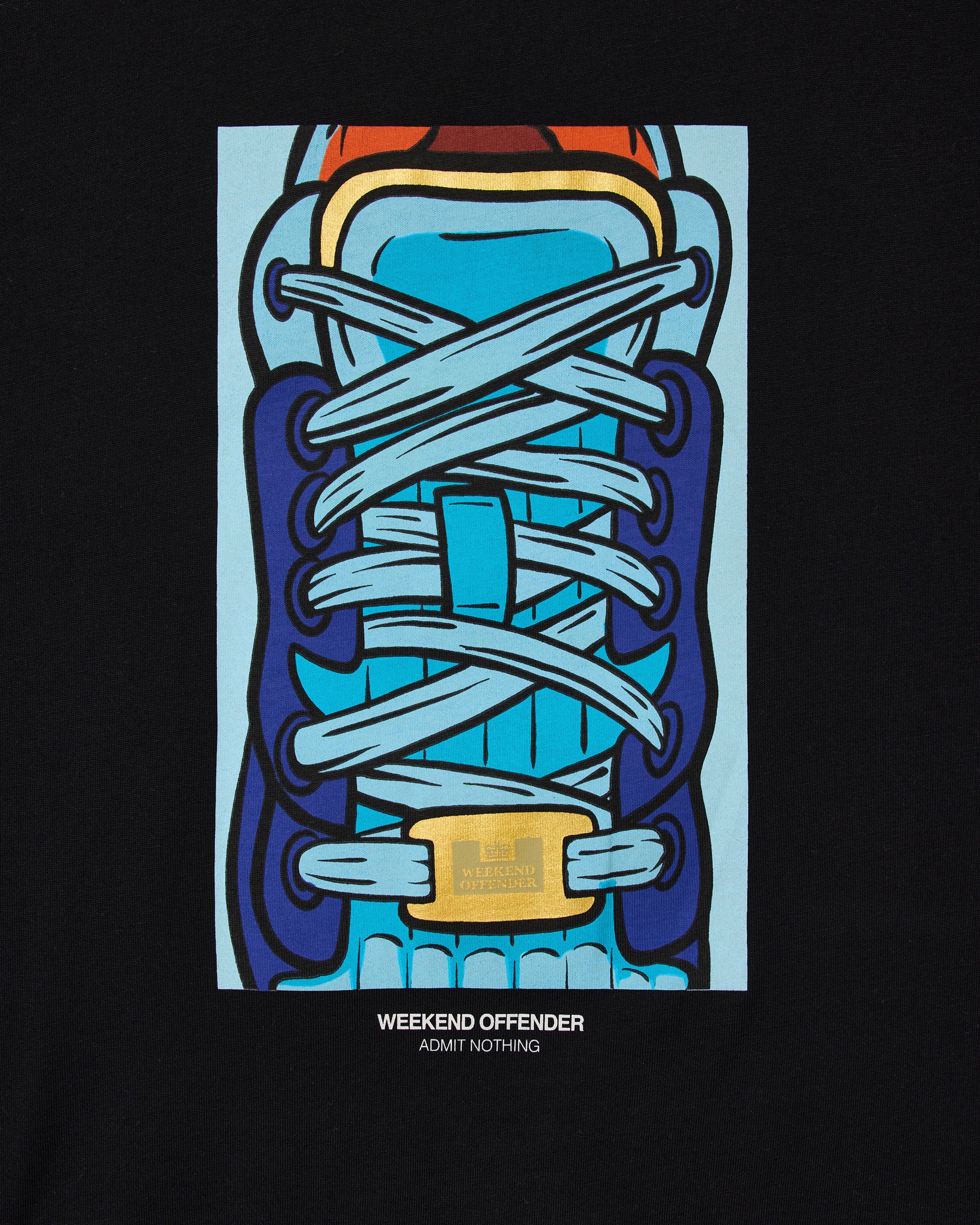 Laces Graphic T-Shirt Black - Image 2