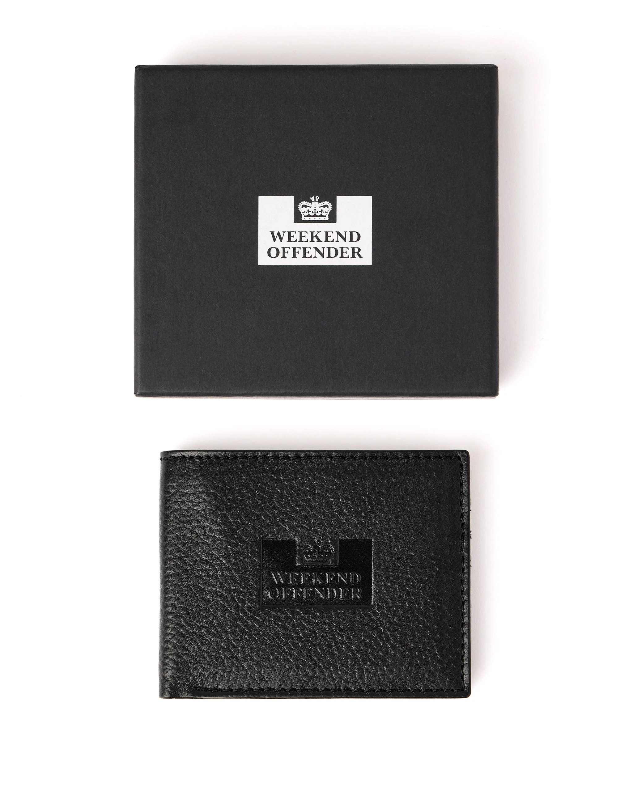 Leather Billfold Wallet With Gift Box Black - Image 2