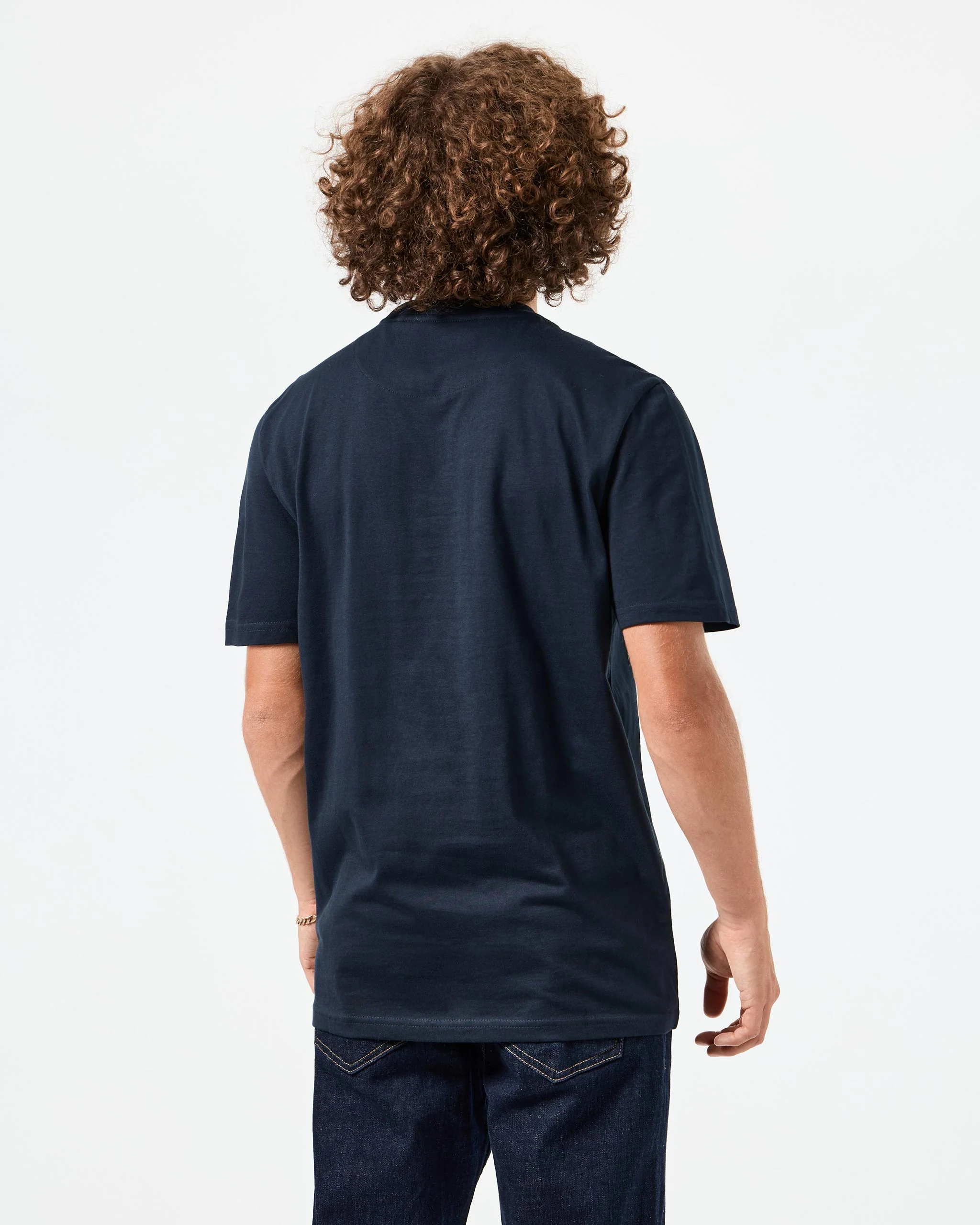 Leo Gregory Graphic T-Shirt Navy - Image 4