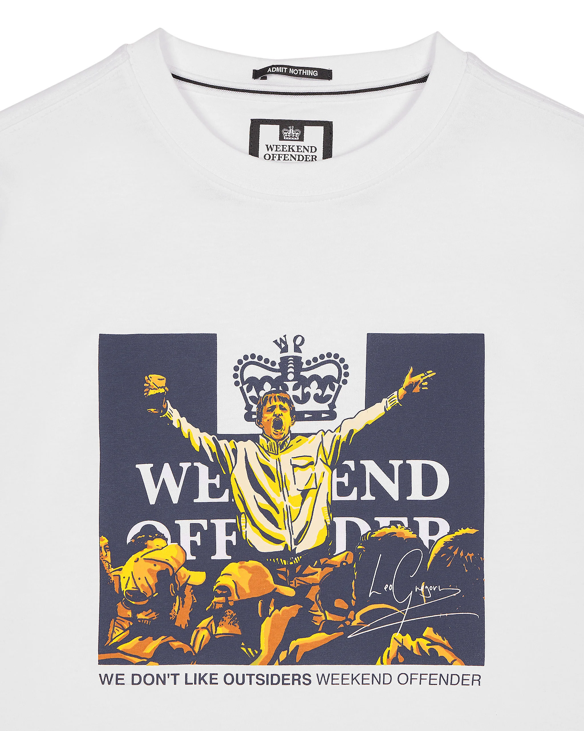 Leo Gregory Graphic T-Shirt White - Image 8