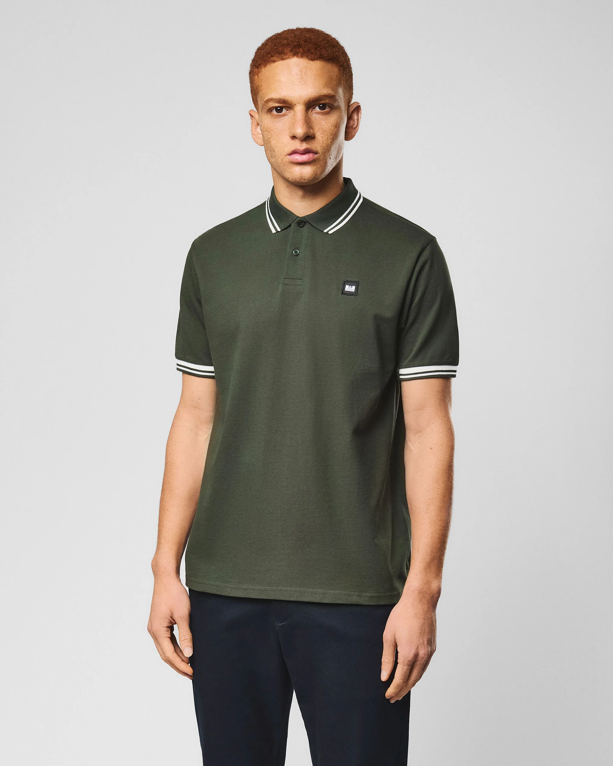 Levanto Polo Shirt Black Forest Green/Ghost - Image 2