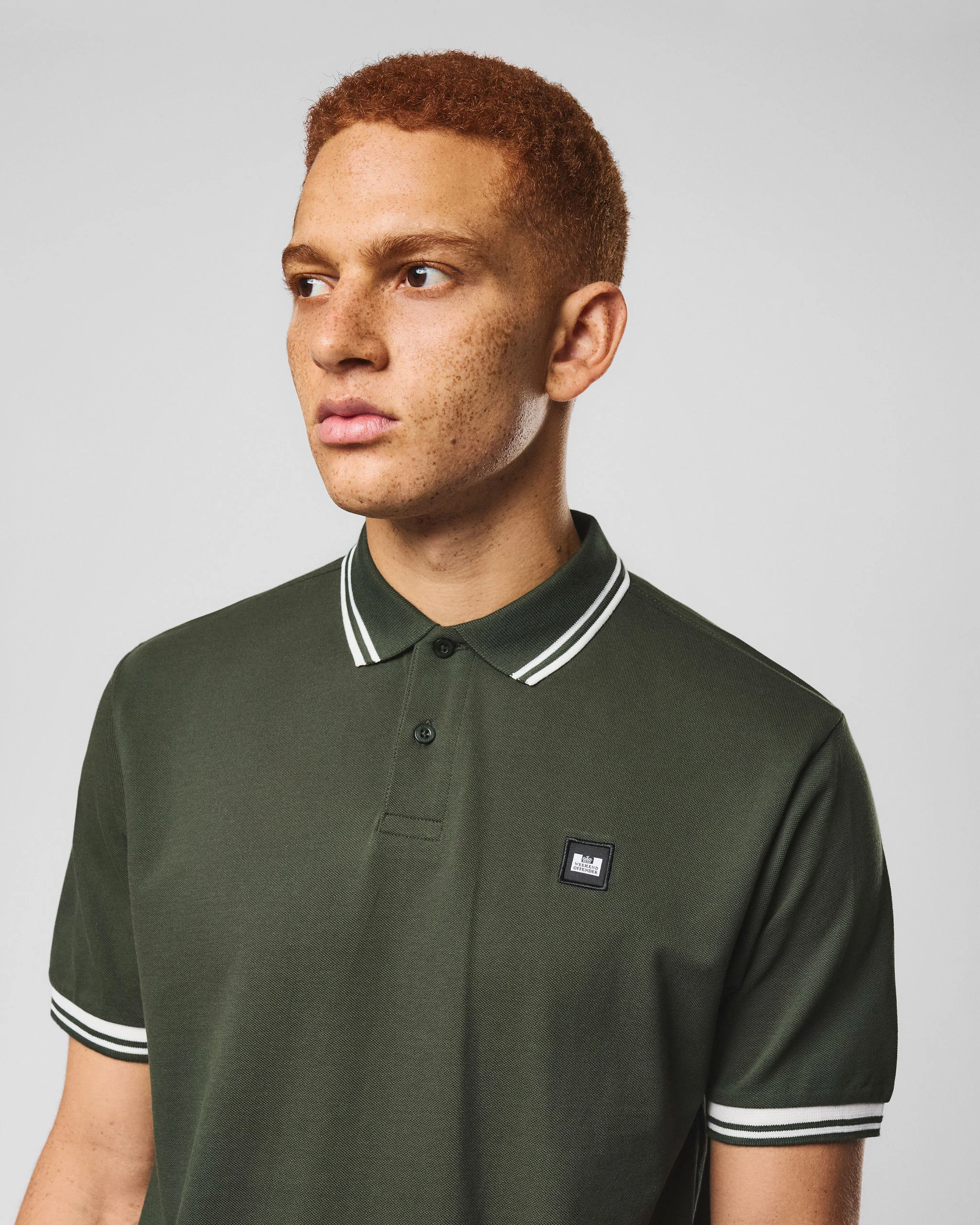 Levanto Polo Shirt Black Forest Green/Ghost - Image 3