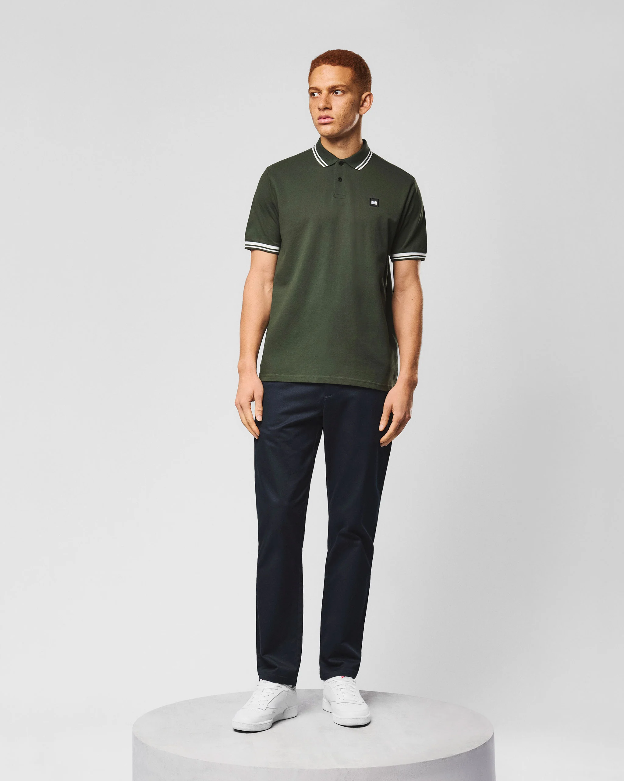 Levanto Polo Shirt Black Forest Green/Ghost - Image 5
