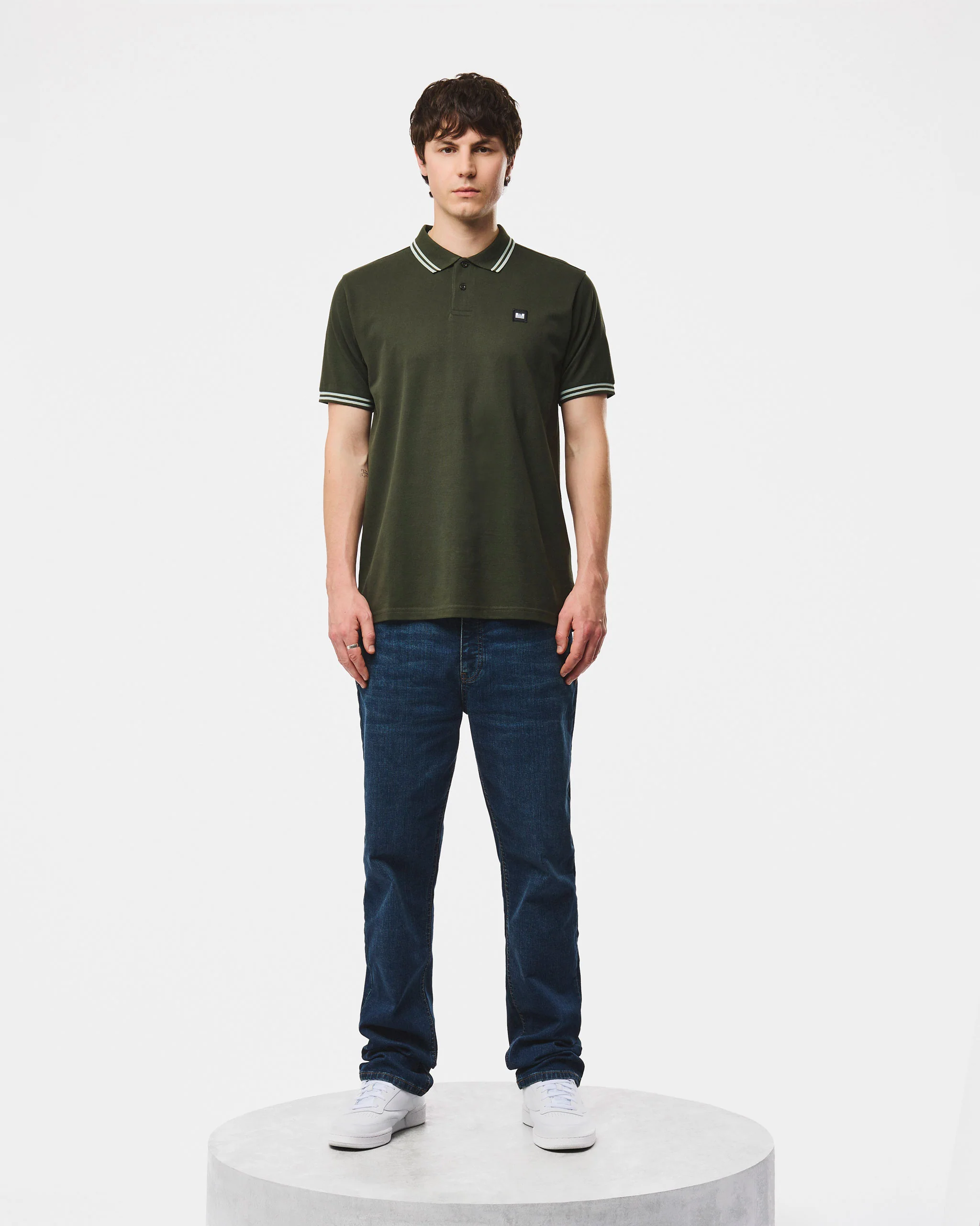 Levanto Polo Shirt Black Forest Green/Julep Green - Image 3