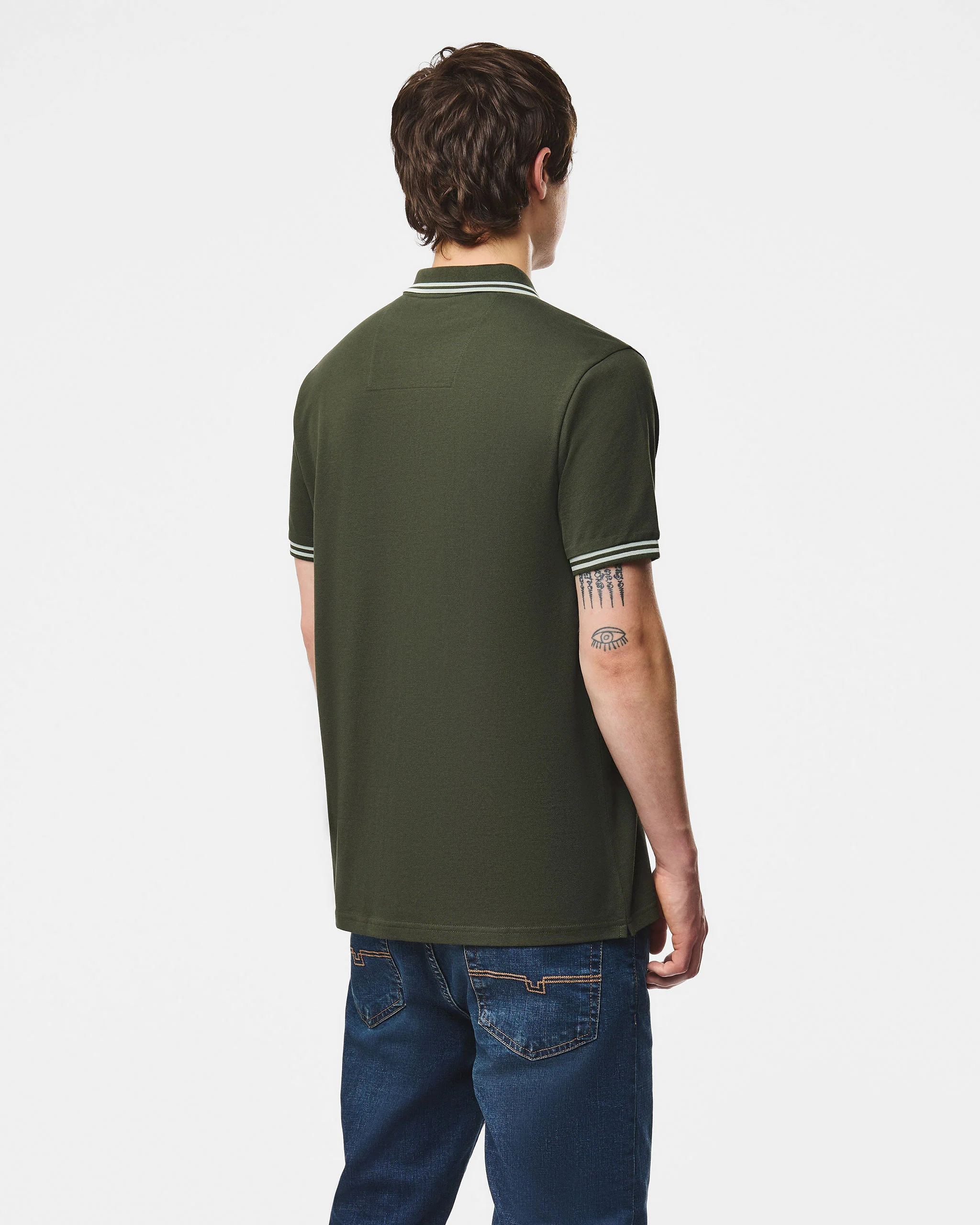 Levanto Polo Shirt Black Forest Green/Julep Green - Image 4