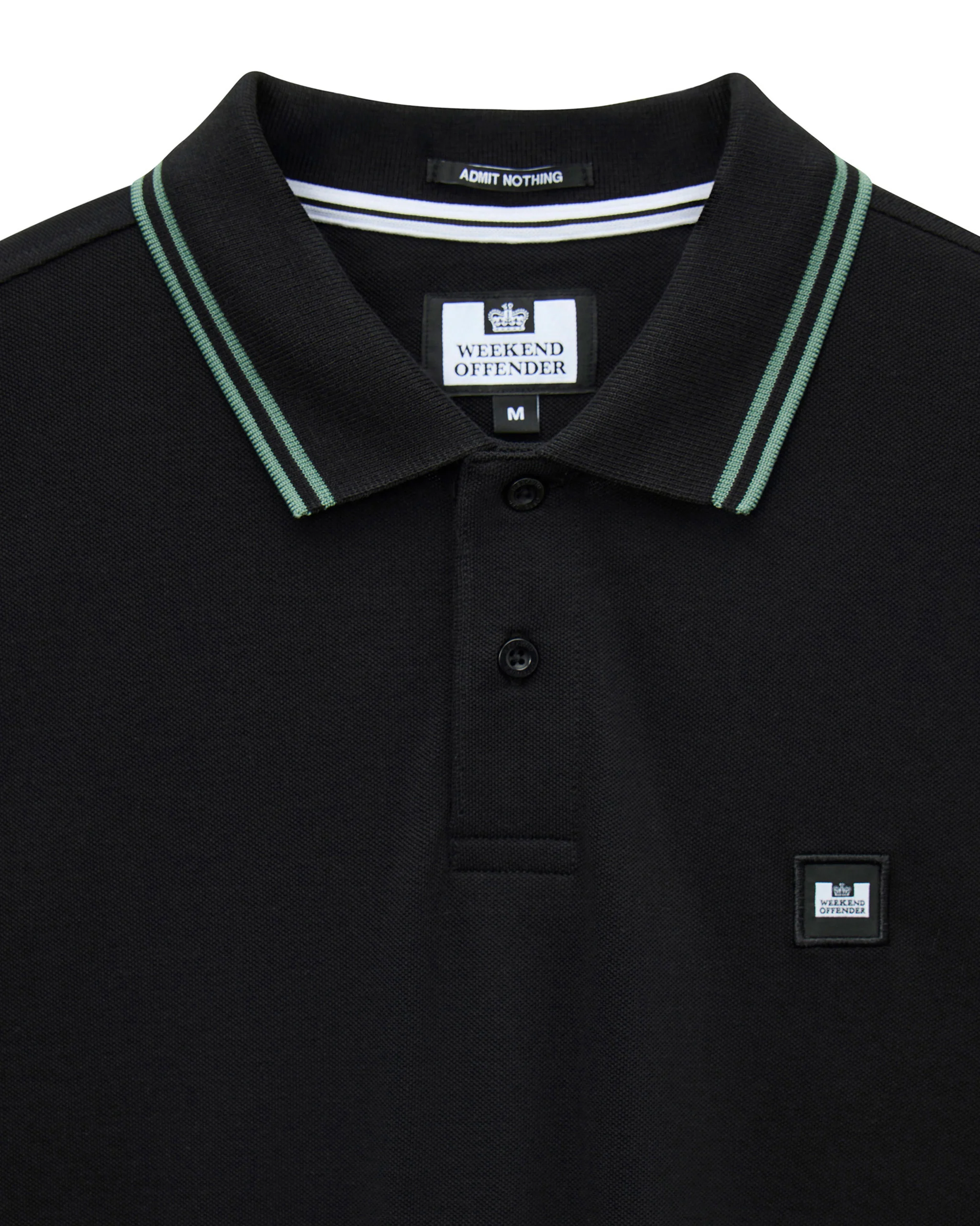 Levanto Polo Shirt Black/Thyme Green - Image 7