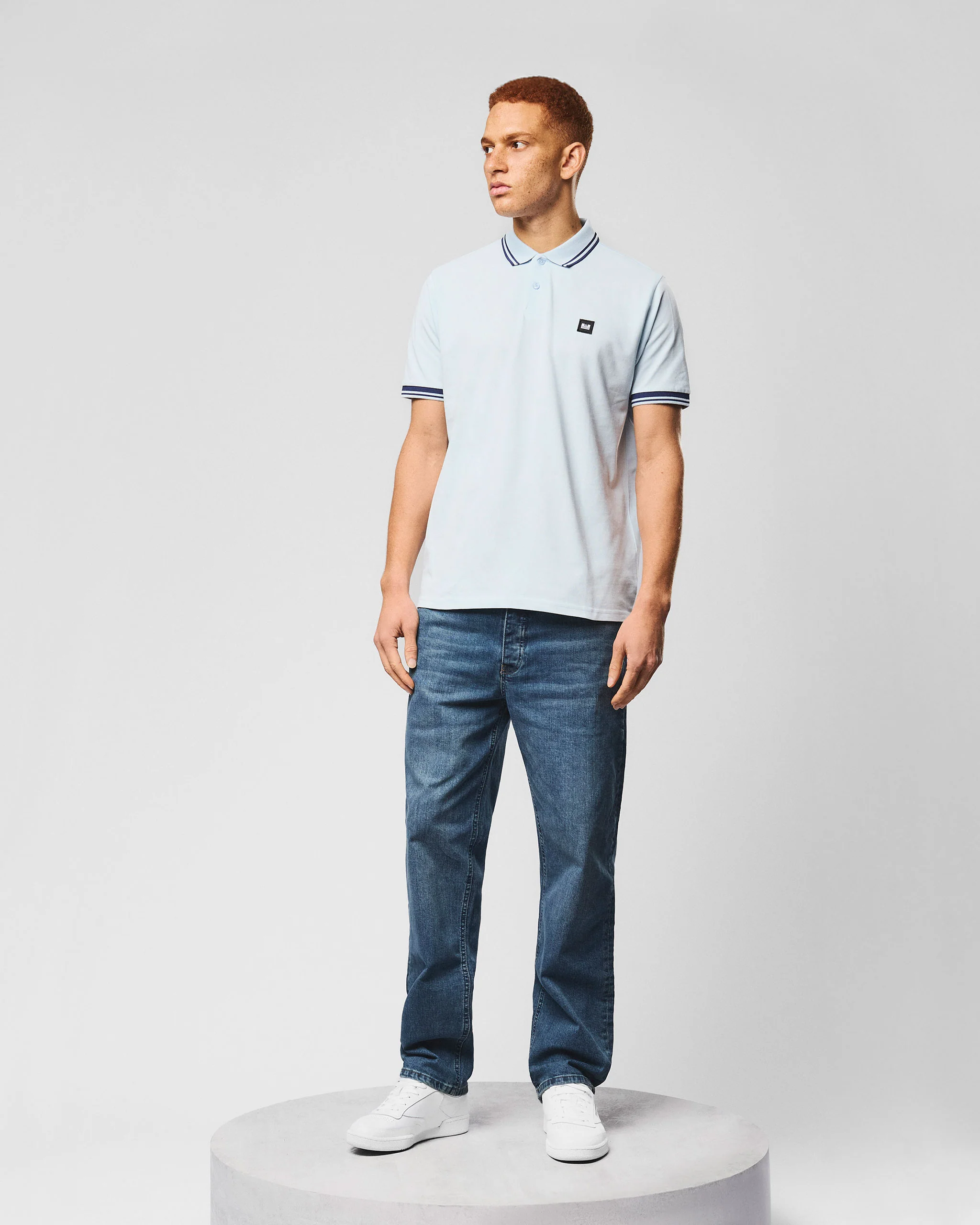 Levanto Polo Shirt Sky Blue/Dark Sapphire Blue - Image 3