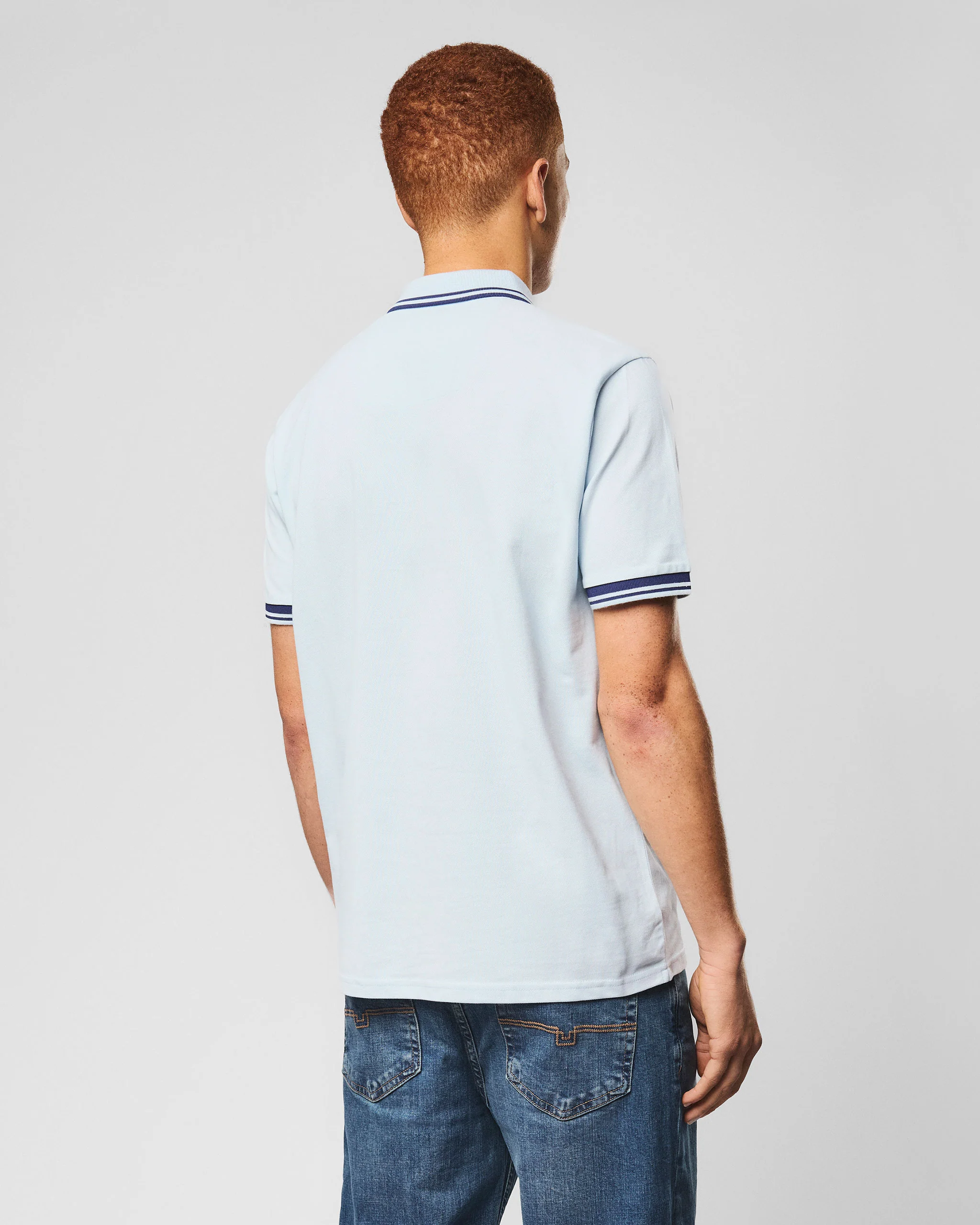 Levanto Polo Shirt Sky Blue/Dark Sapphire Blue - Image 4