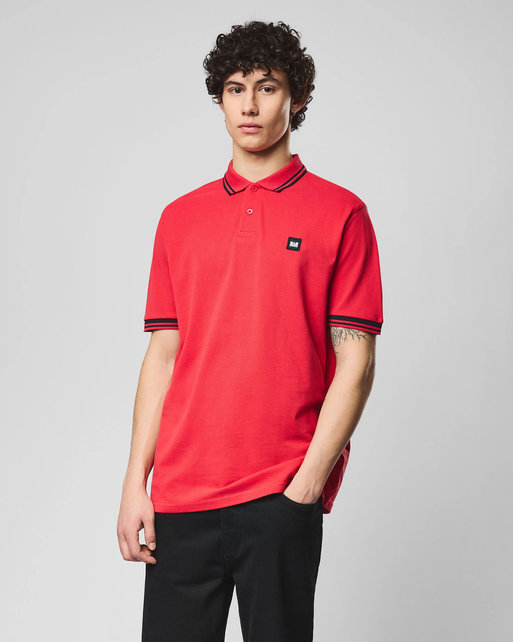 Levanto Polo Shirt Watermelon/Navy - Image 3