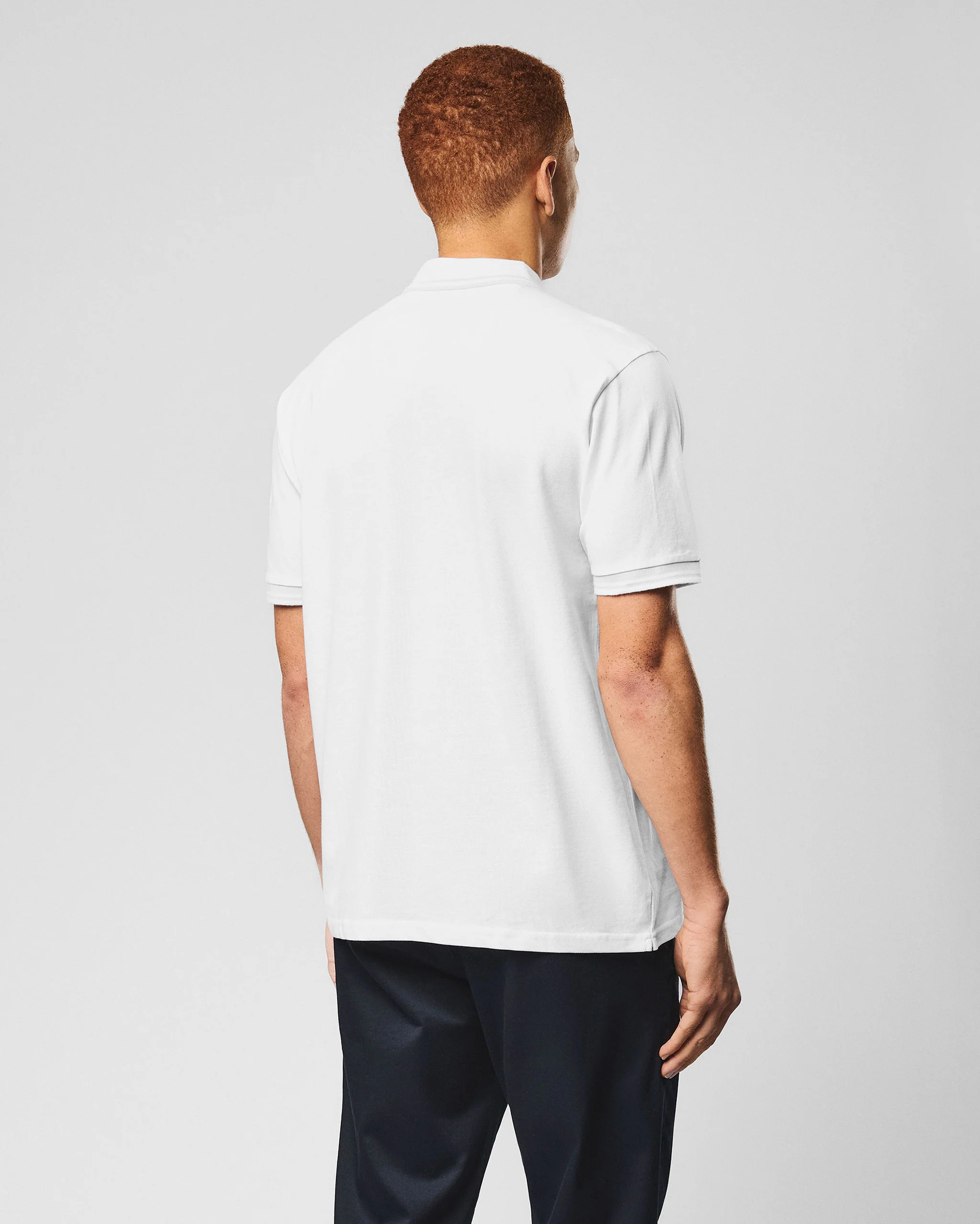 Levanto Polo Shirt White/Amazonite Green - Image 5