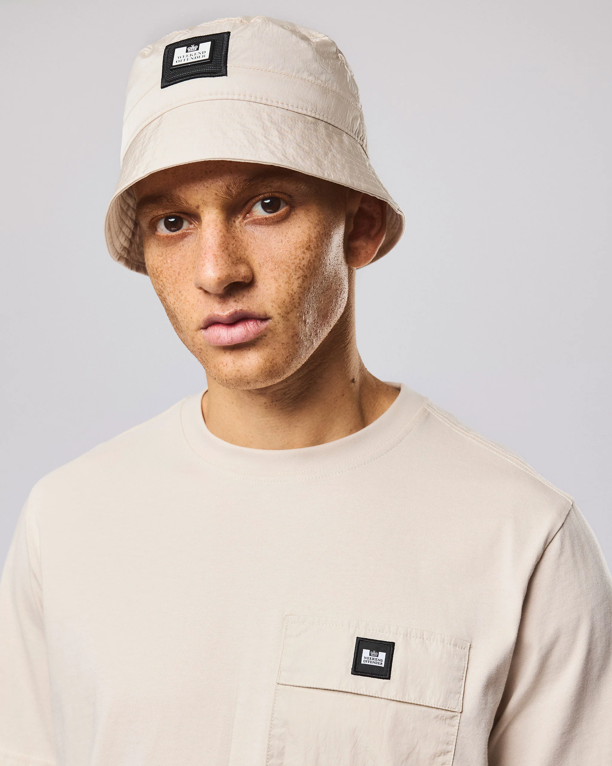 Long Beach Blvd Bucket Hat Cement - Image 2