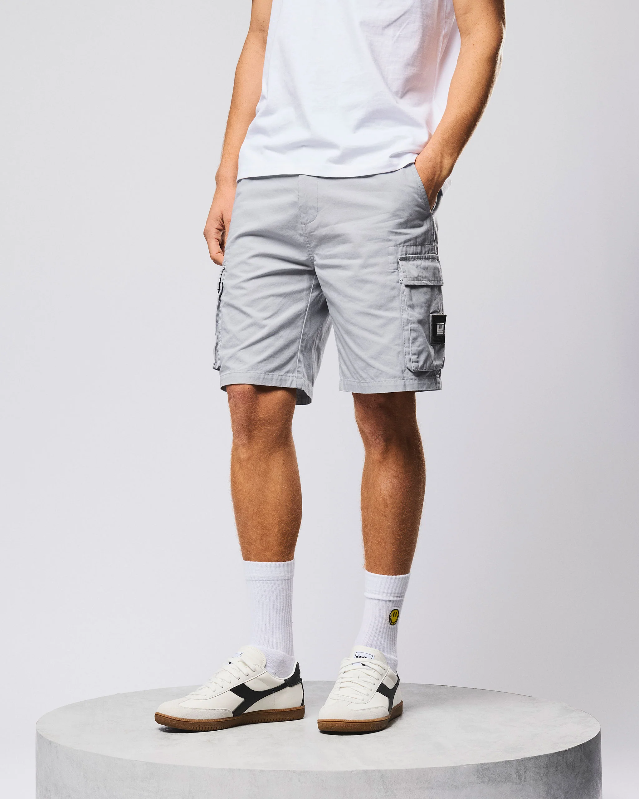 Mascia Cargo Short Smokey Grey - Image 3