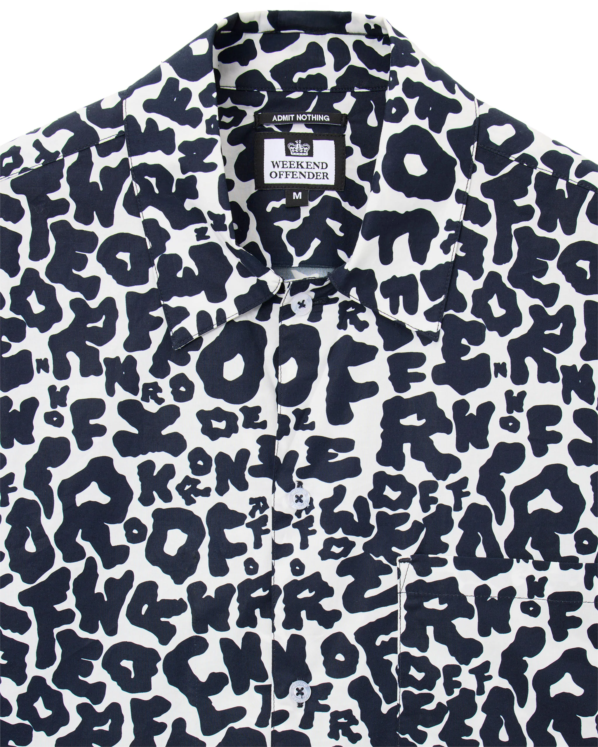 Nador Short Sleeve Shirt Ghost/Navy - Image 6