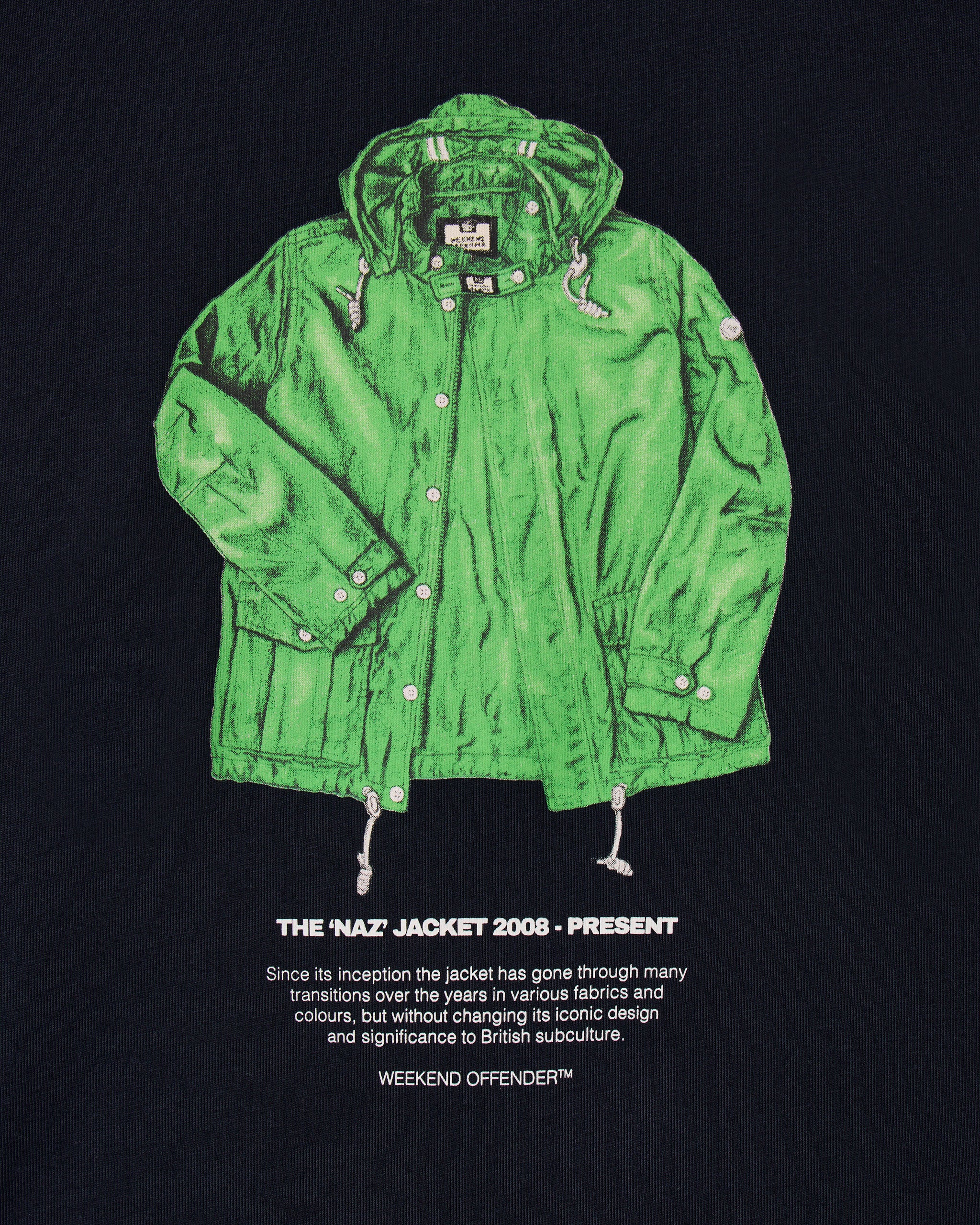 Naz Graphic T-Shirt Navy - Image 2