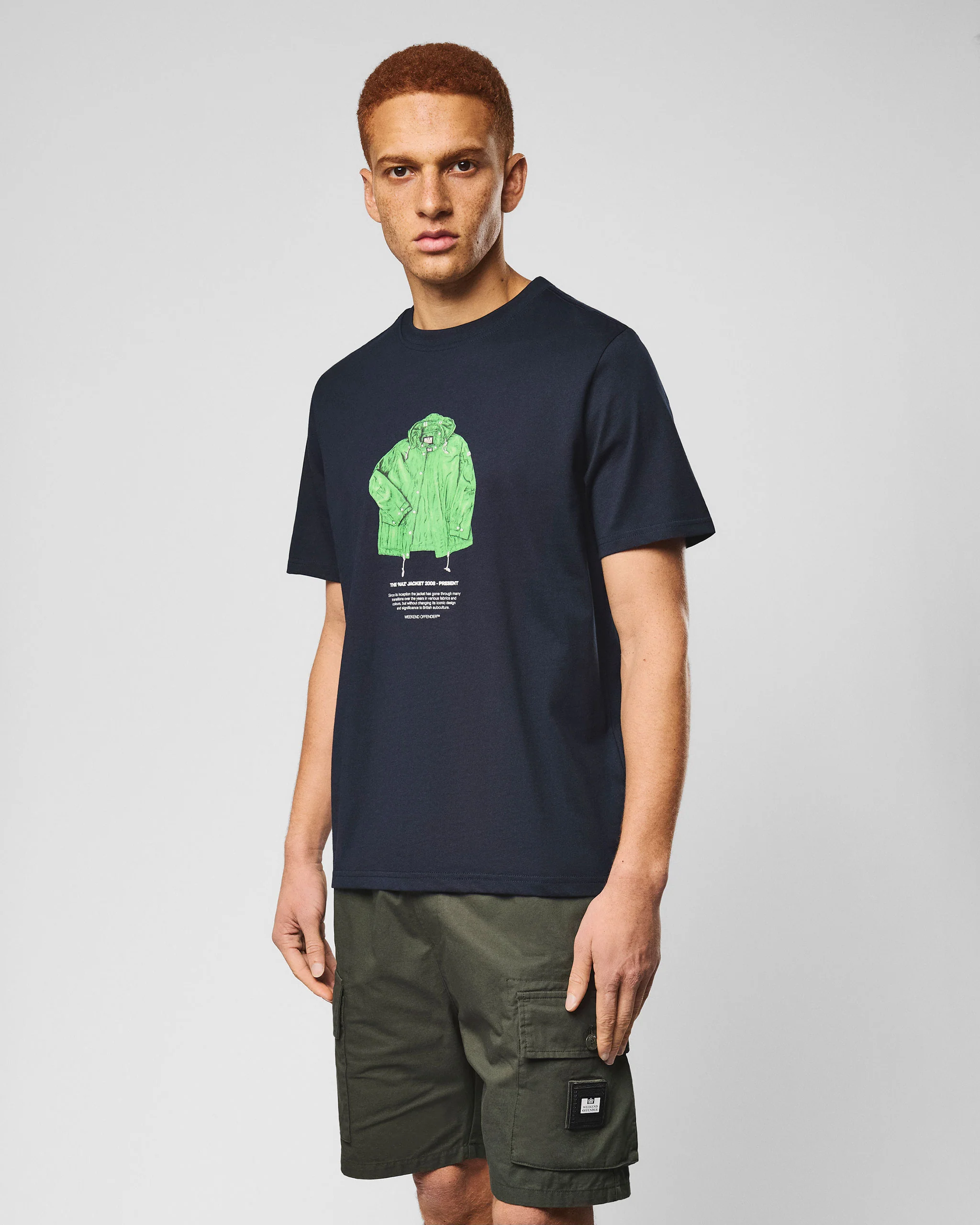Naz Graphic T-Shirt Navy - Image 4