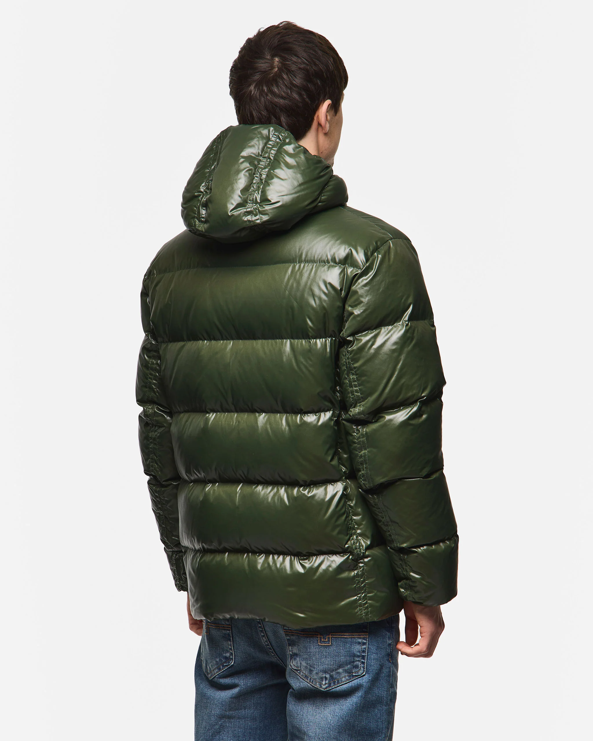 Nicholson Down Jacket Black Forest Green - Image 5