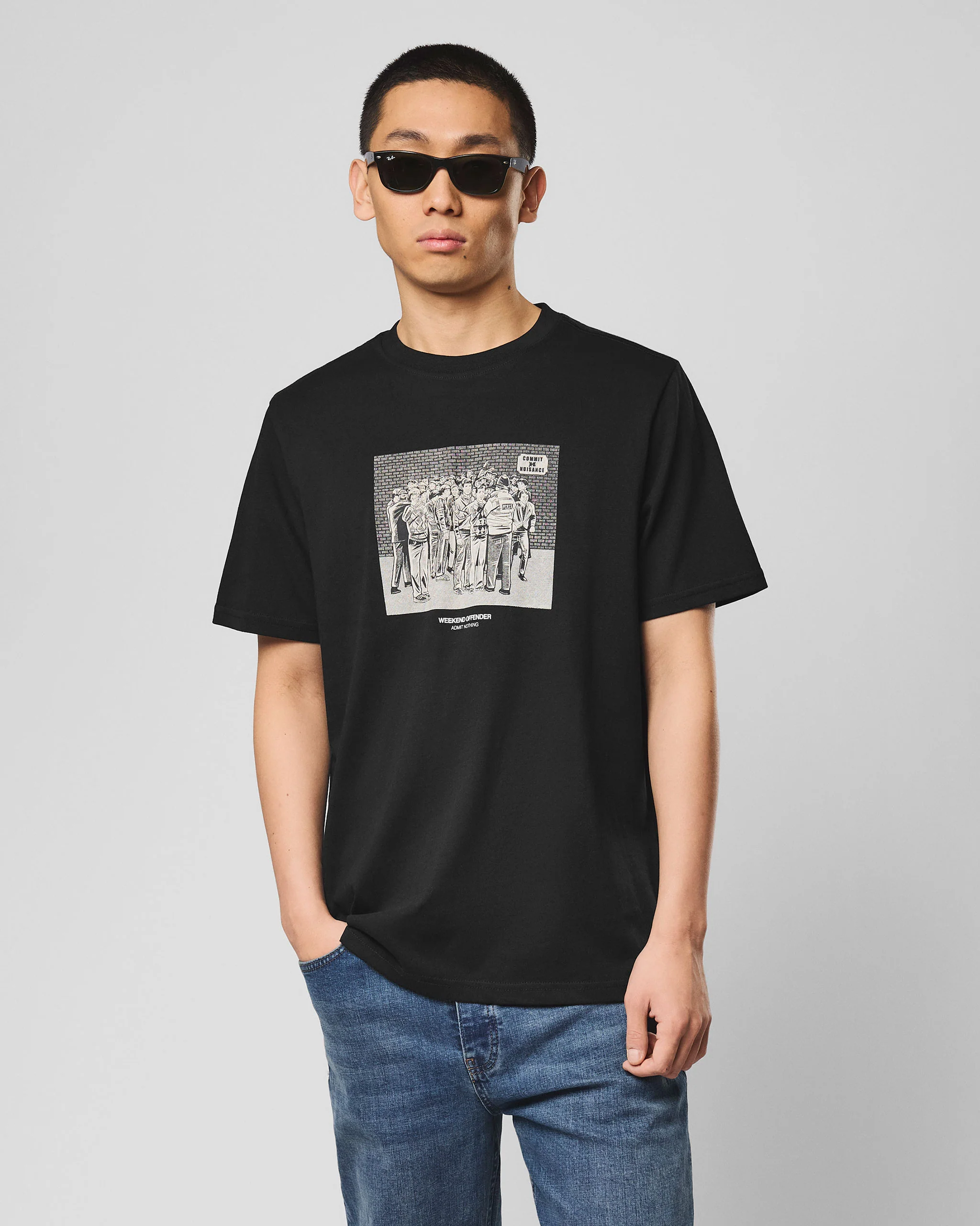 Nuisance Graphic T-Shirt Black - Image 4