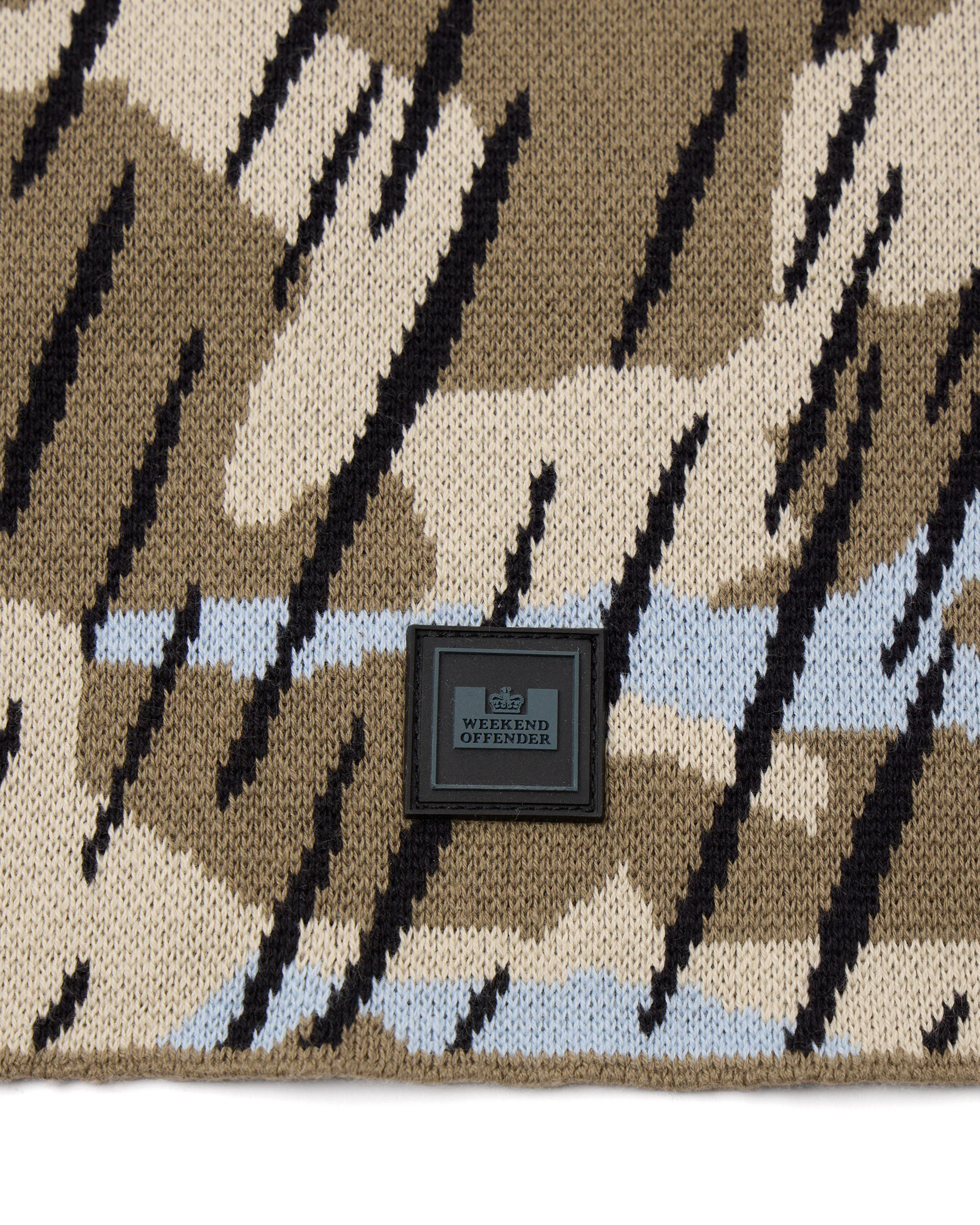Oden Camo Rib Knit Balaclava Tobacco Brown - Image 3