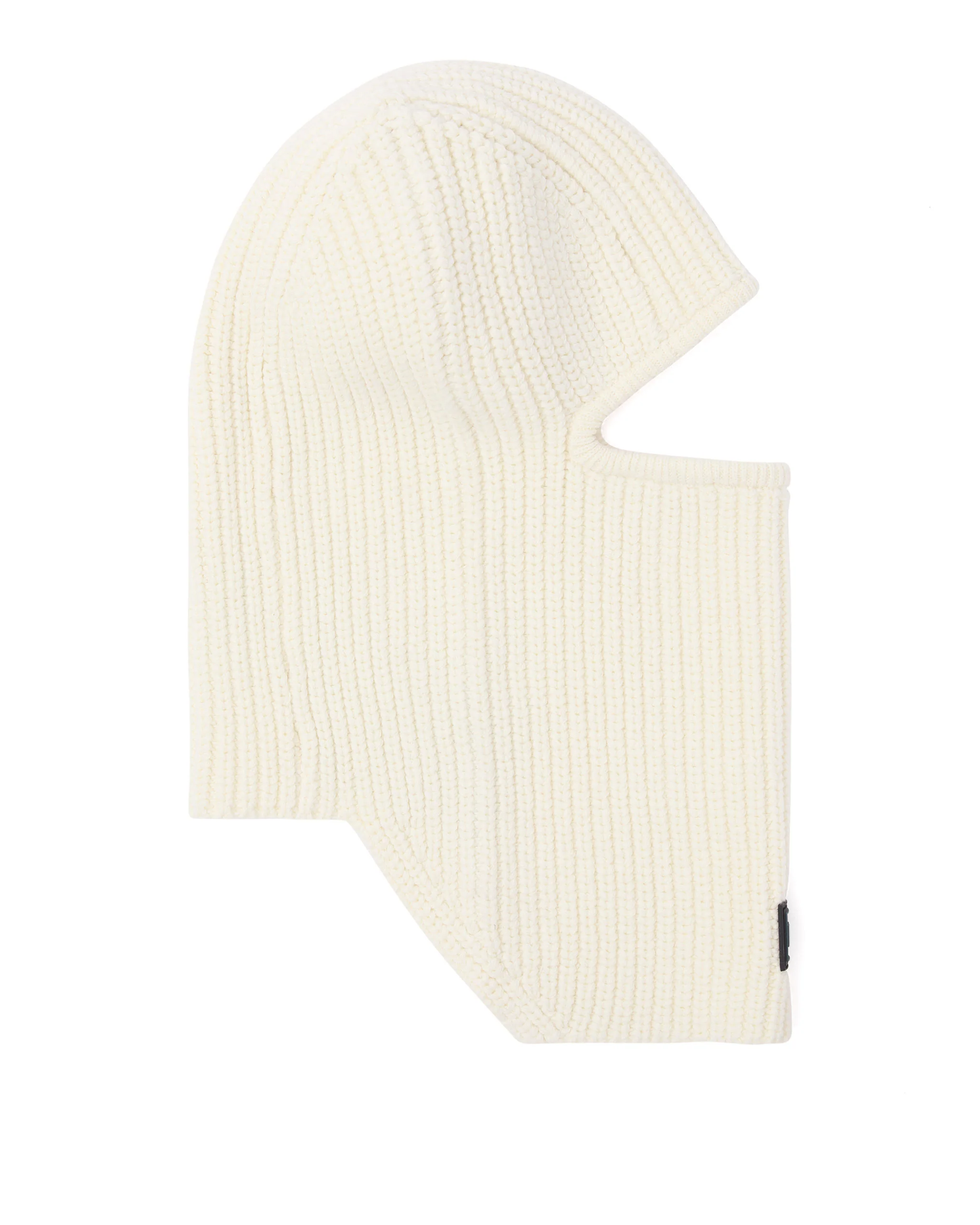 Oden Rib Knit Balaclava Ivory - Image 3