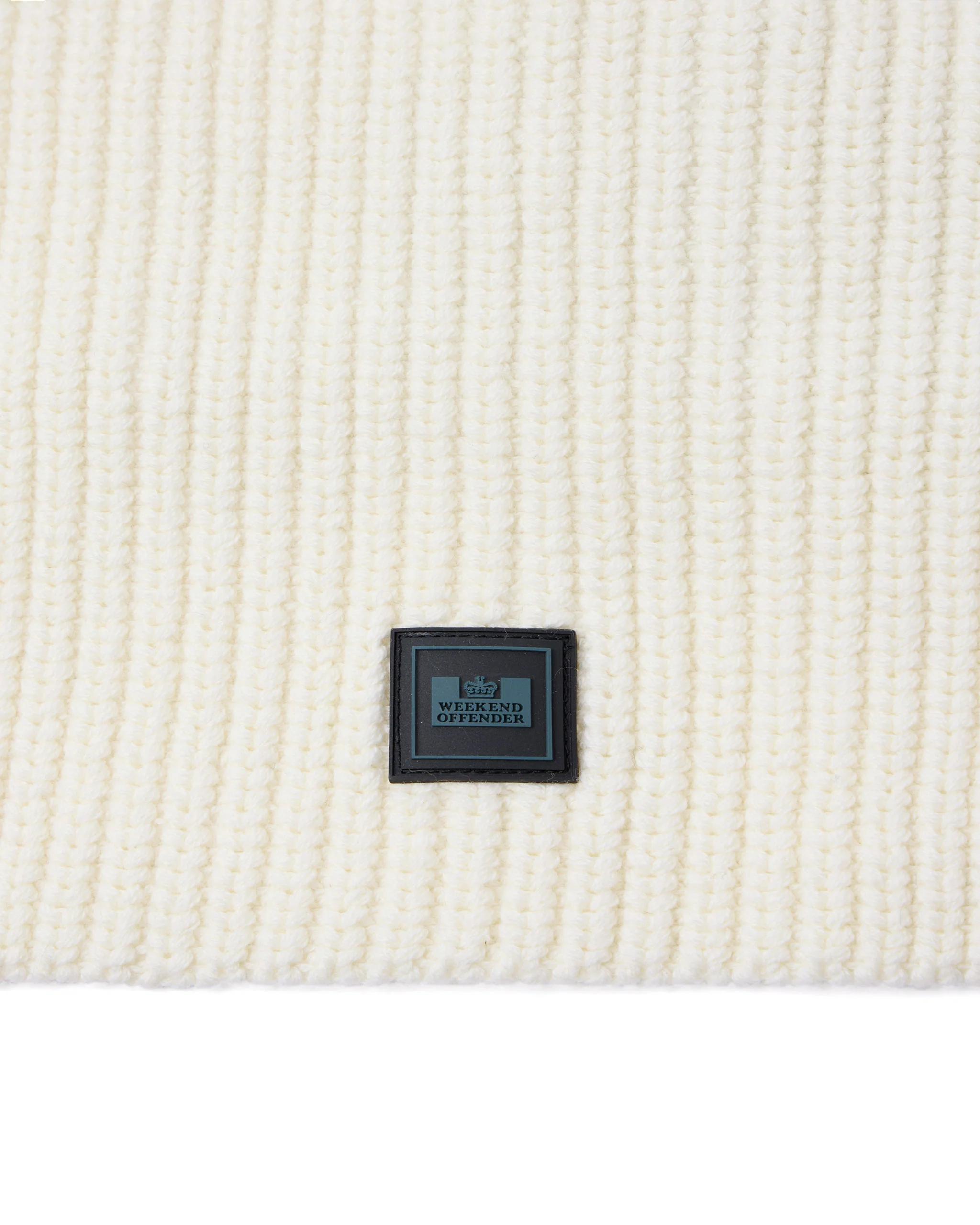 Oden Rib Knit Balaclava Ivory - Image 4