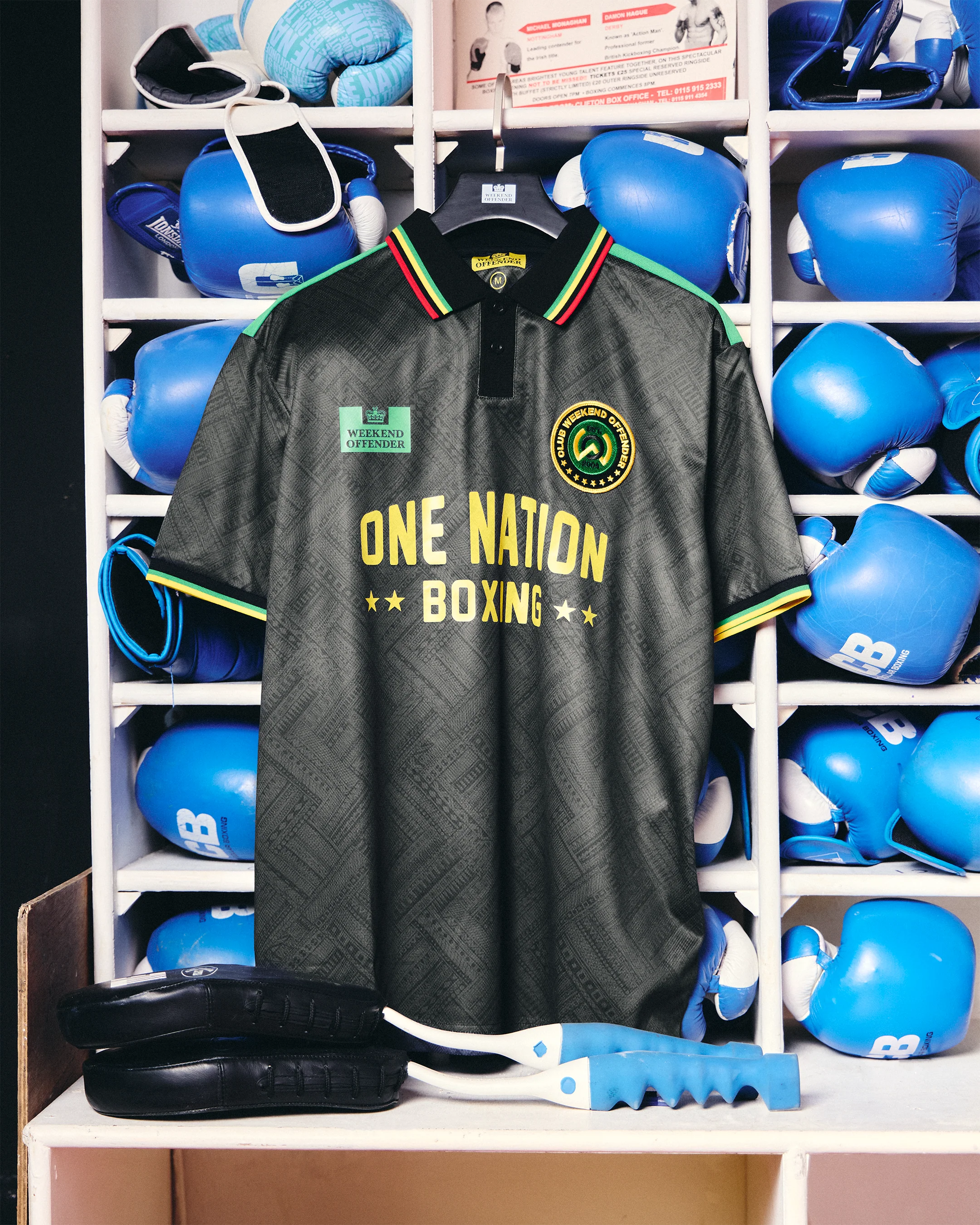 One Nation Football Shirt Black - Image 4