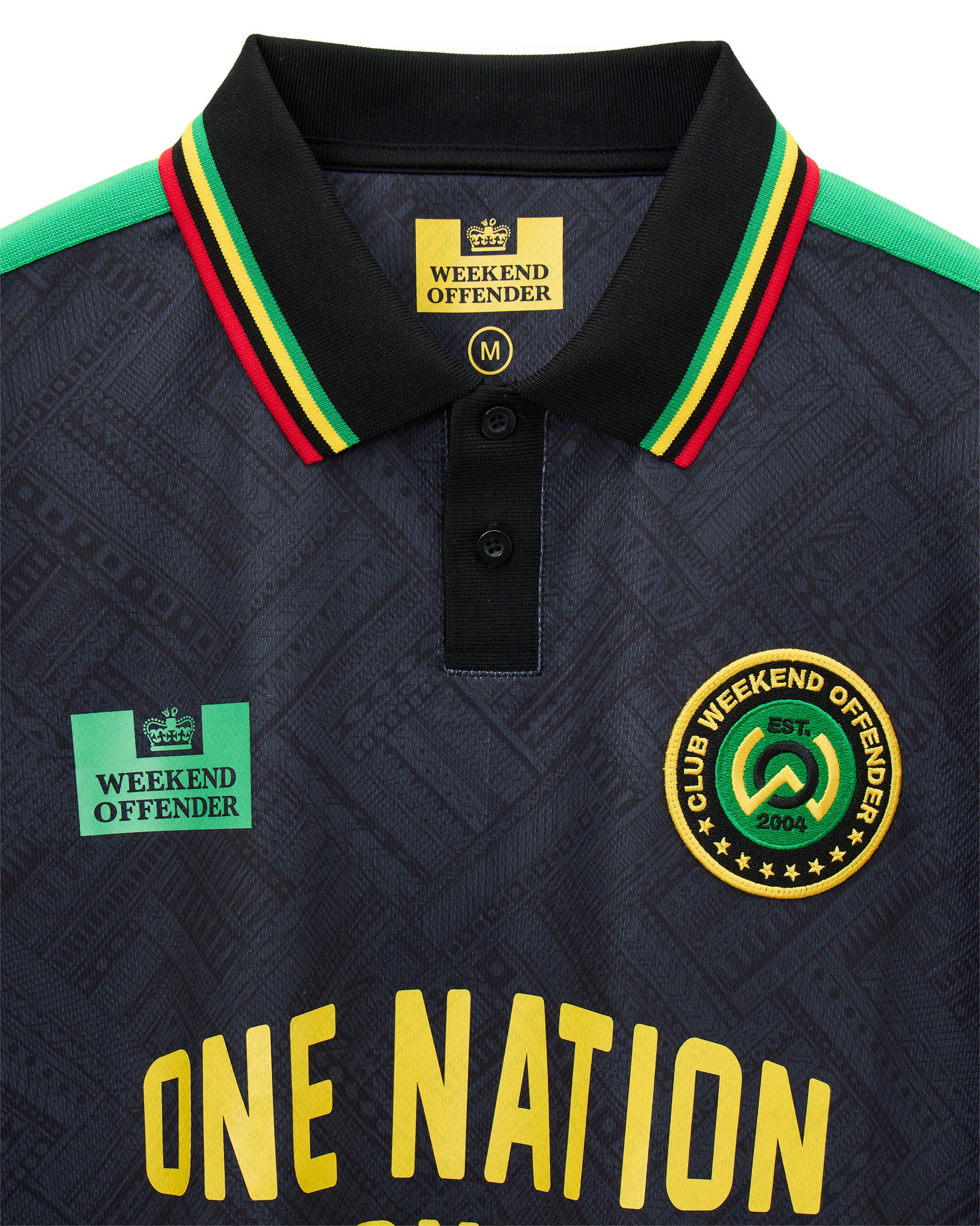 One Nation Football Shirt Black - Image 5