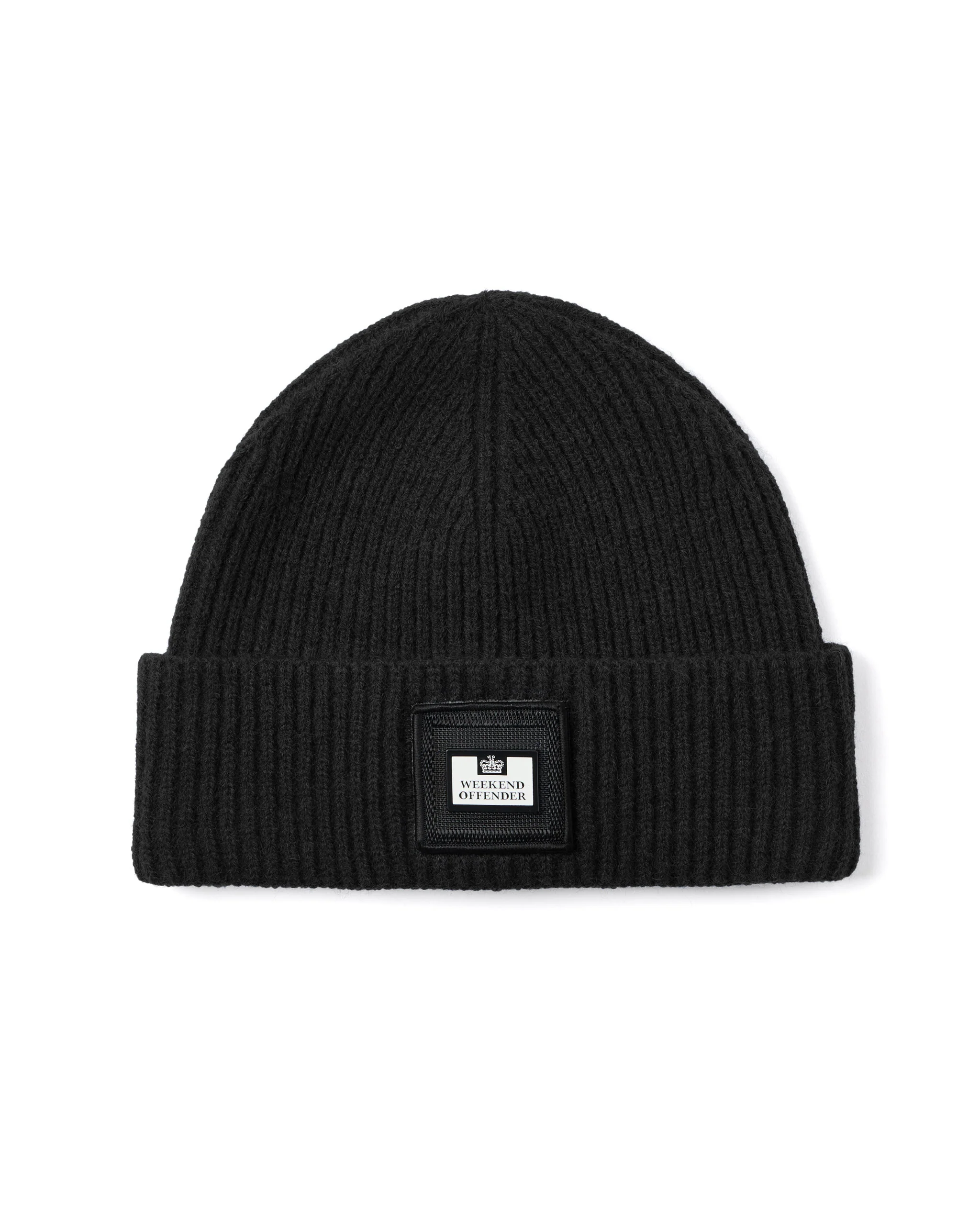 Palmyra Rib Beanie Black