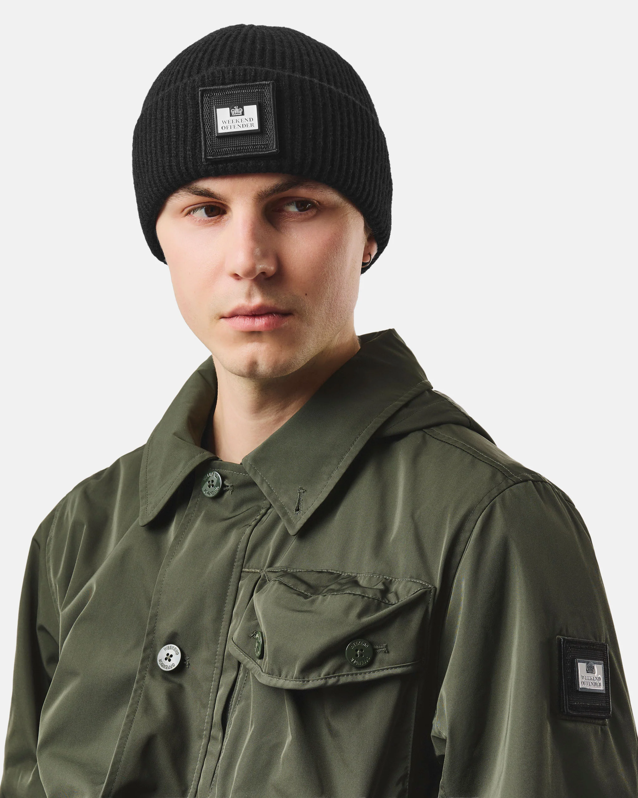 Palmyra Rib Beanie Black - Image 2