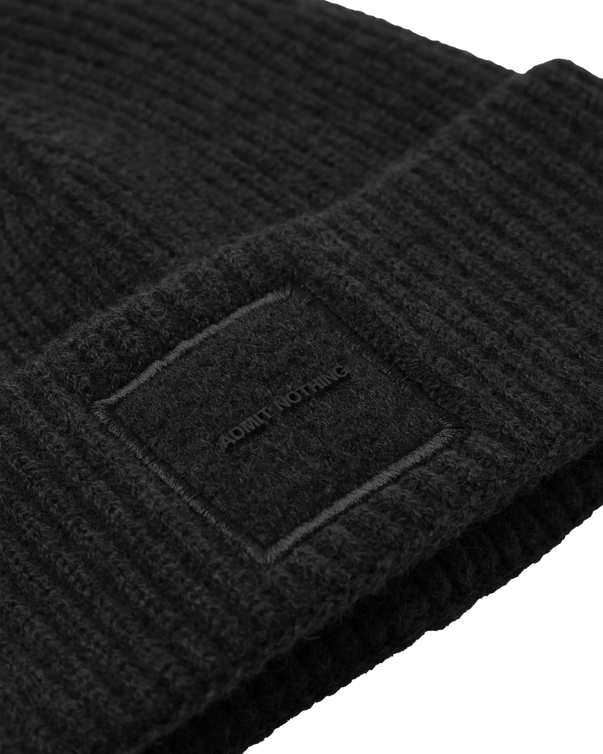 Palmyra Rib Beanie Black - Image 3