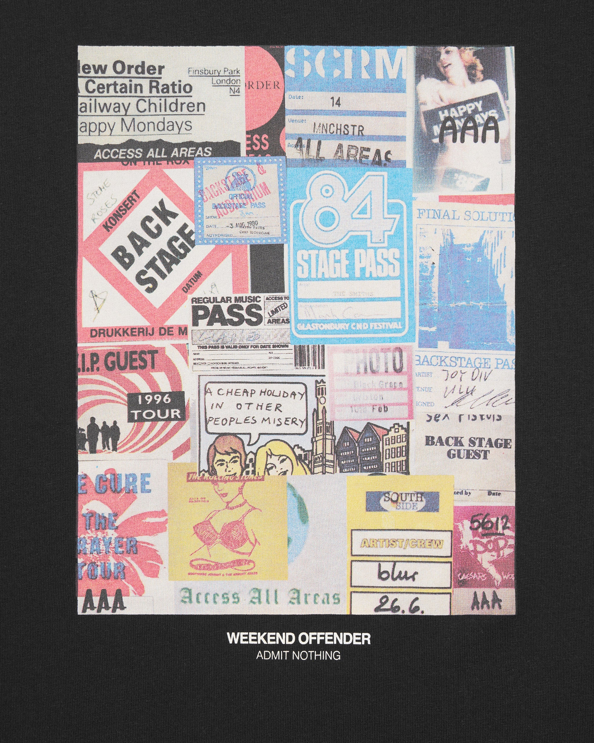 Passes Graphic T-Shirt Black - Image 5