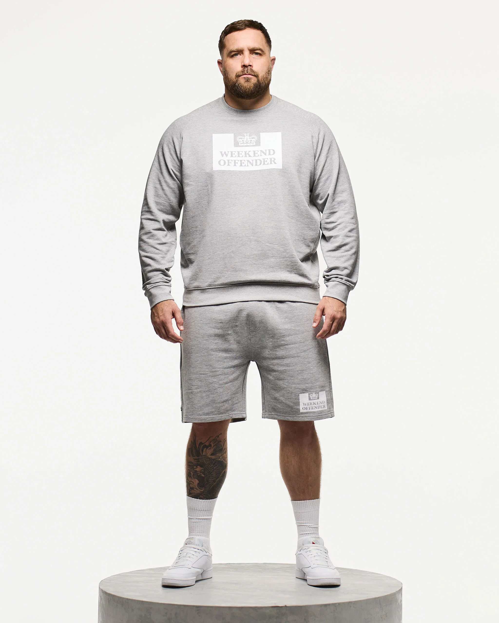 Plus Size - Penitentiary Classic Sweatshirt Grey Marl - Image 4