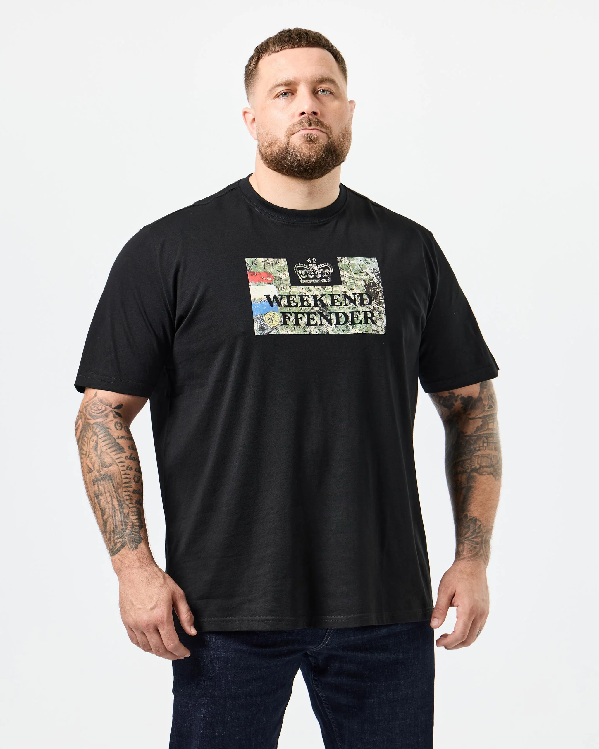 Plus Size - Badman Graphic T-Shirt Black - Image 3