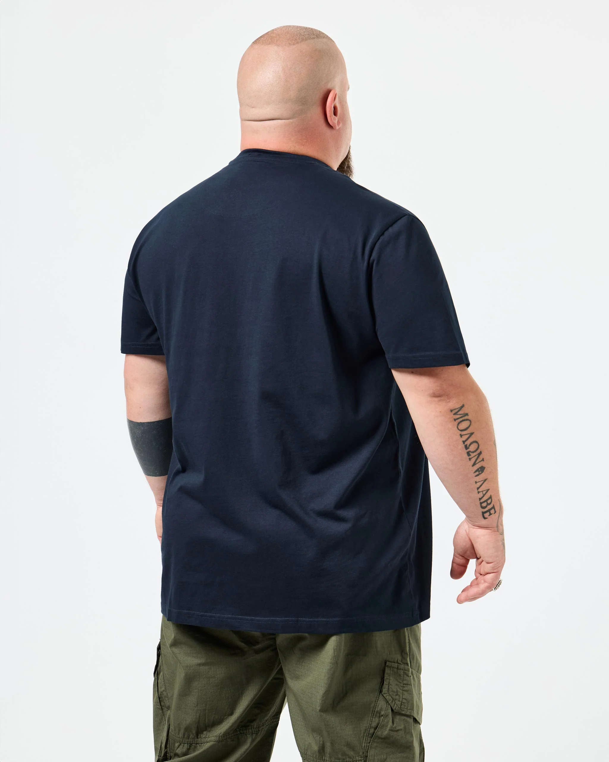 Plus Size - Badman Graphic T-Shirt Navy - Image 4