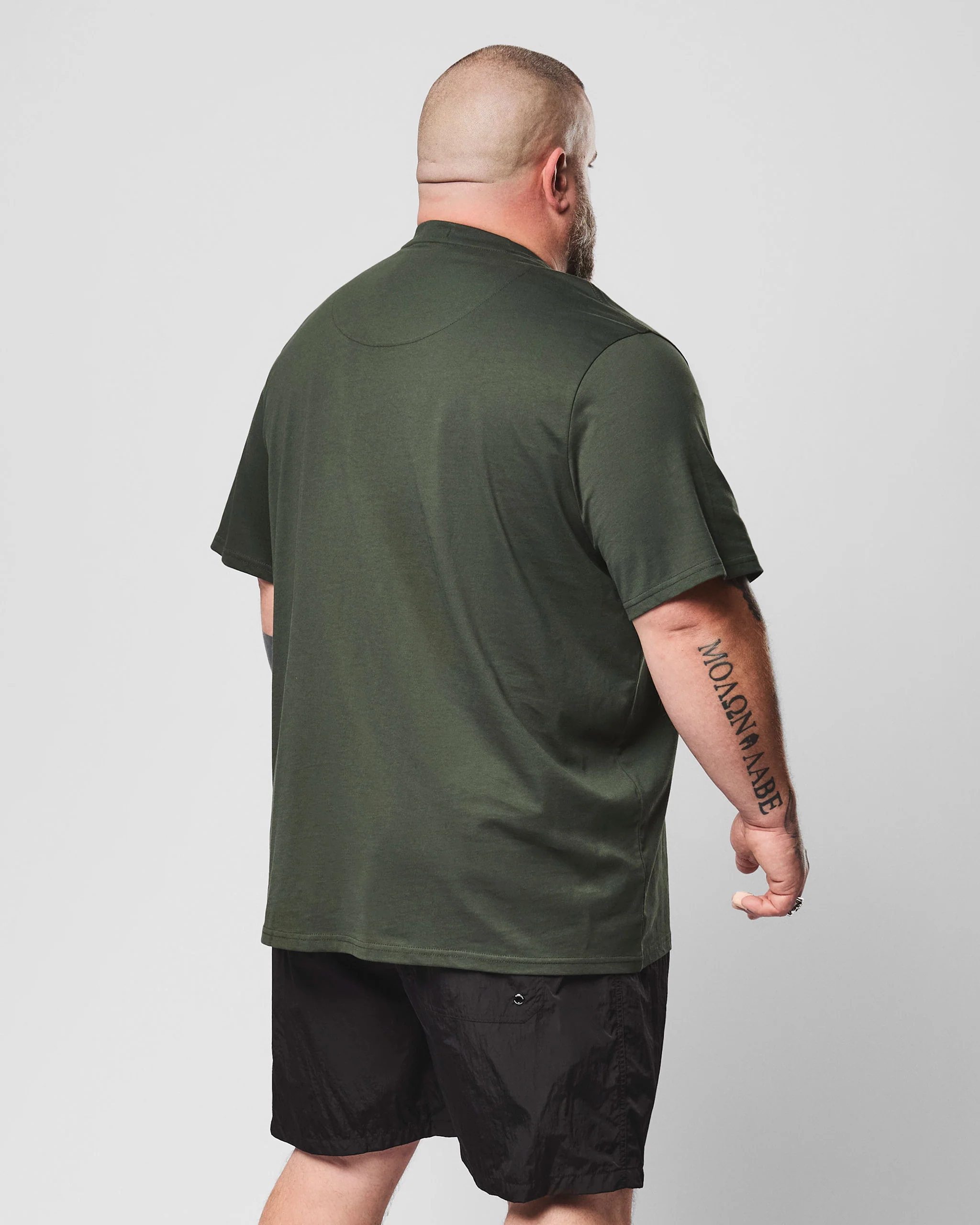 Plus Size - Biskra Graphic T-Shirt Black Forest Green - Image 5