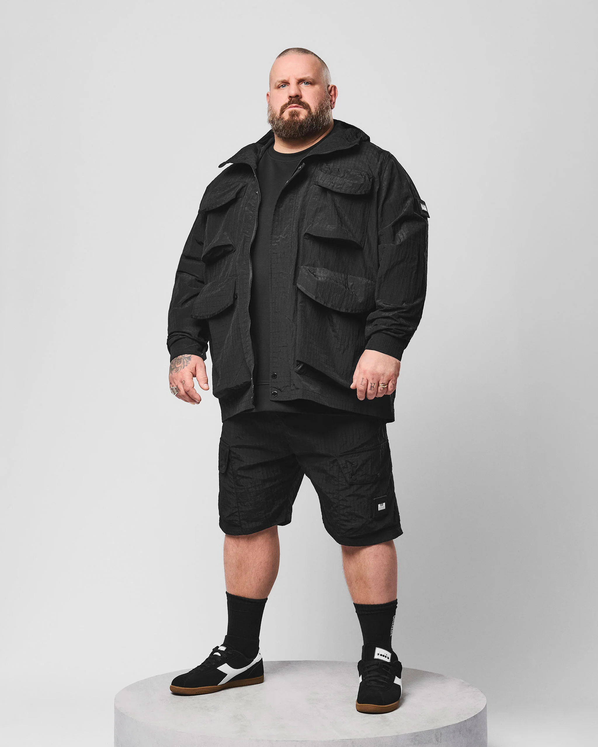 Plus Size - Cotoca Ripstop Field Jacket Black - Image 2