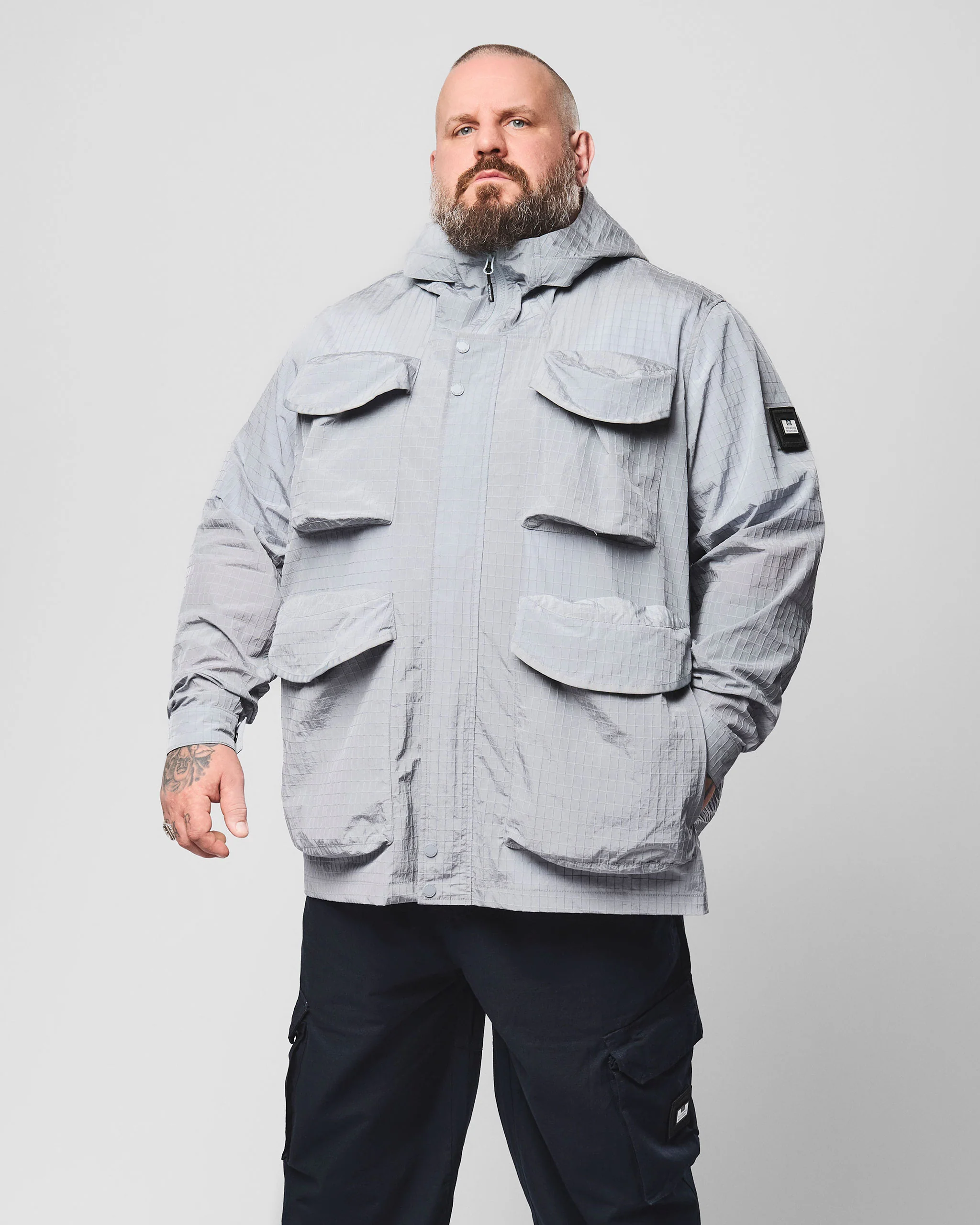 Plus Size - Cotoca Ripstop Field Jacket Smokey Grey - Image 3