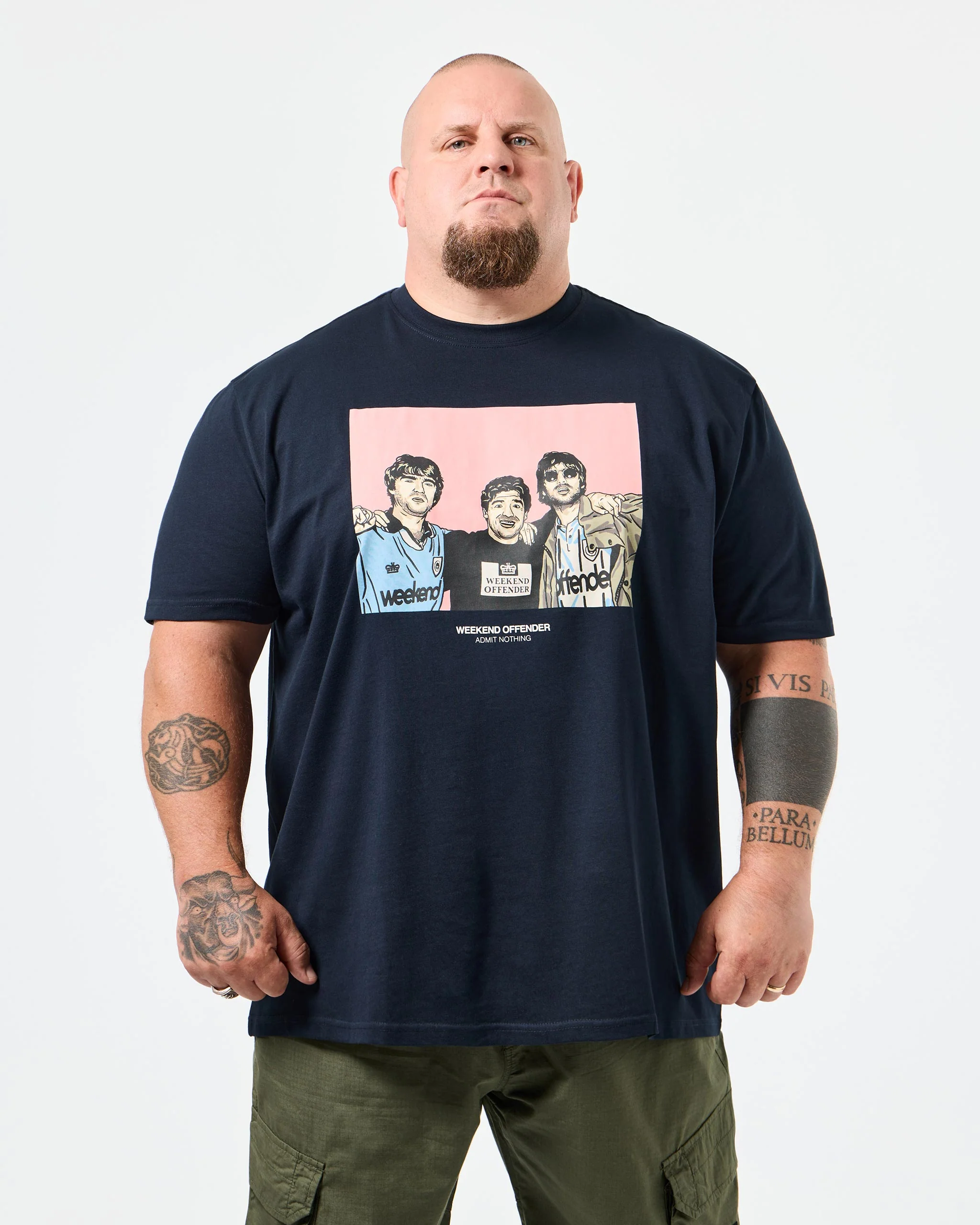 Plus Size - Diego Graphic T-Shirt Navy - Image 3