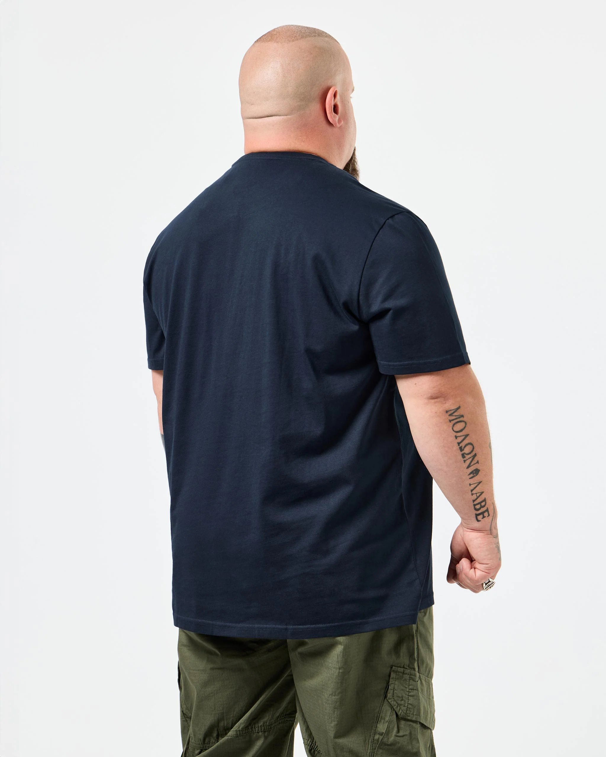 Plus Size - Diego Graphic T-Shirt Navy - Image 4