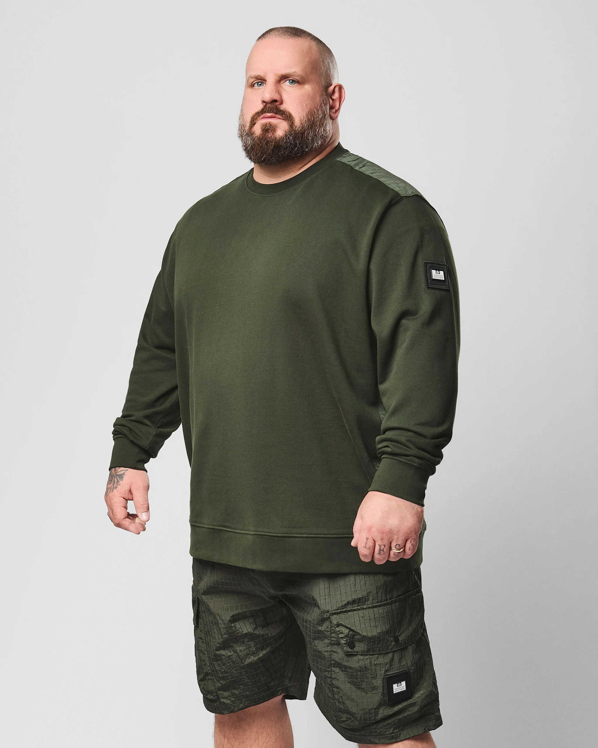 Plus Size - F Bomb Sweatshirt Black Forest Green - Image 3