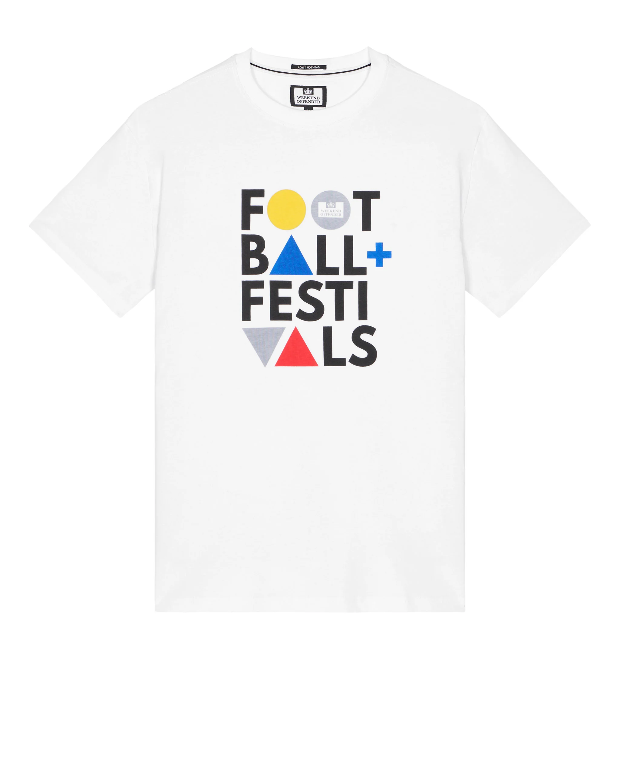 Plus Size - Football + Festivals Graphic T-Shirt White