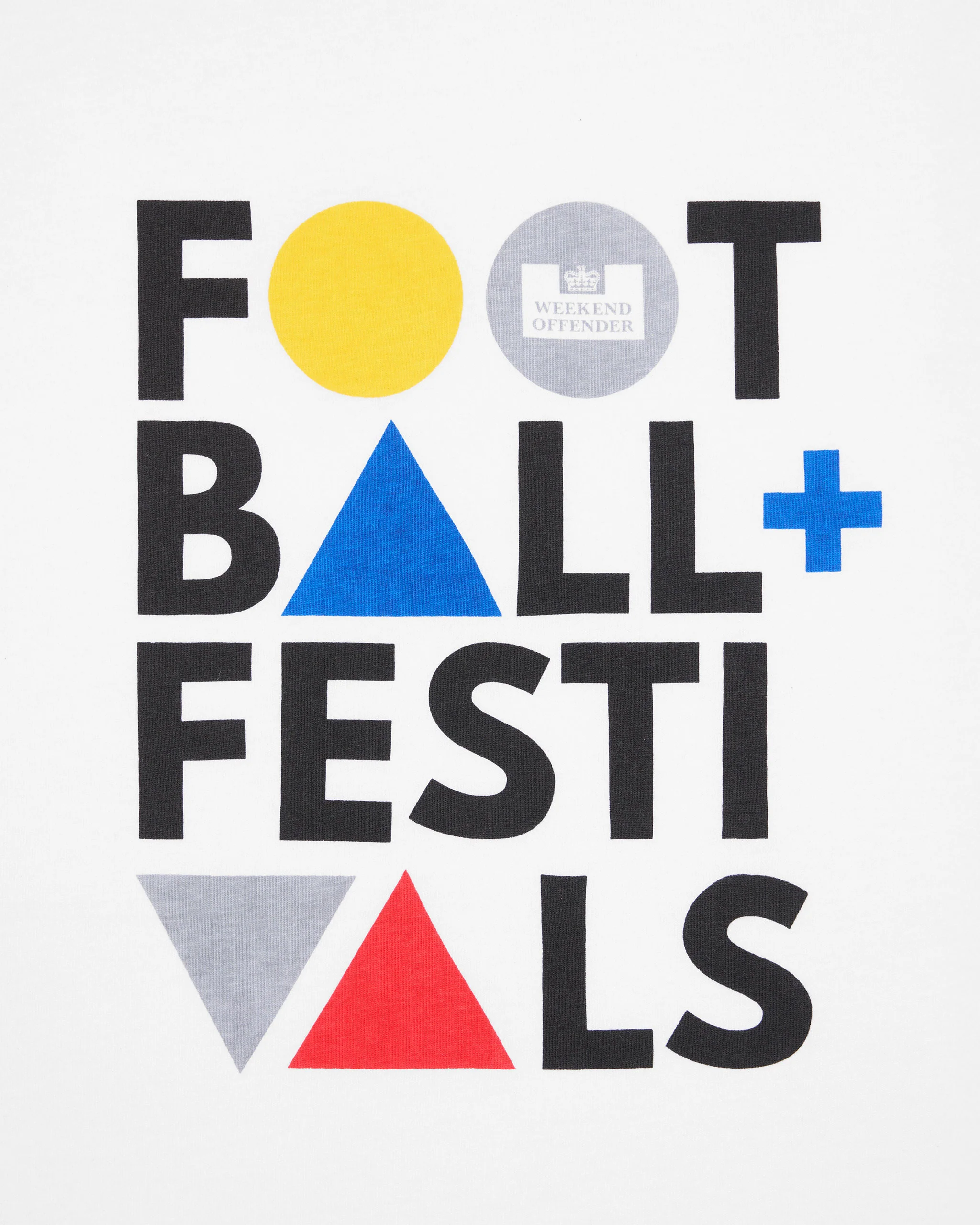 Plus Size - Football + Festivals Graphic T-Shirt White - Image 6