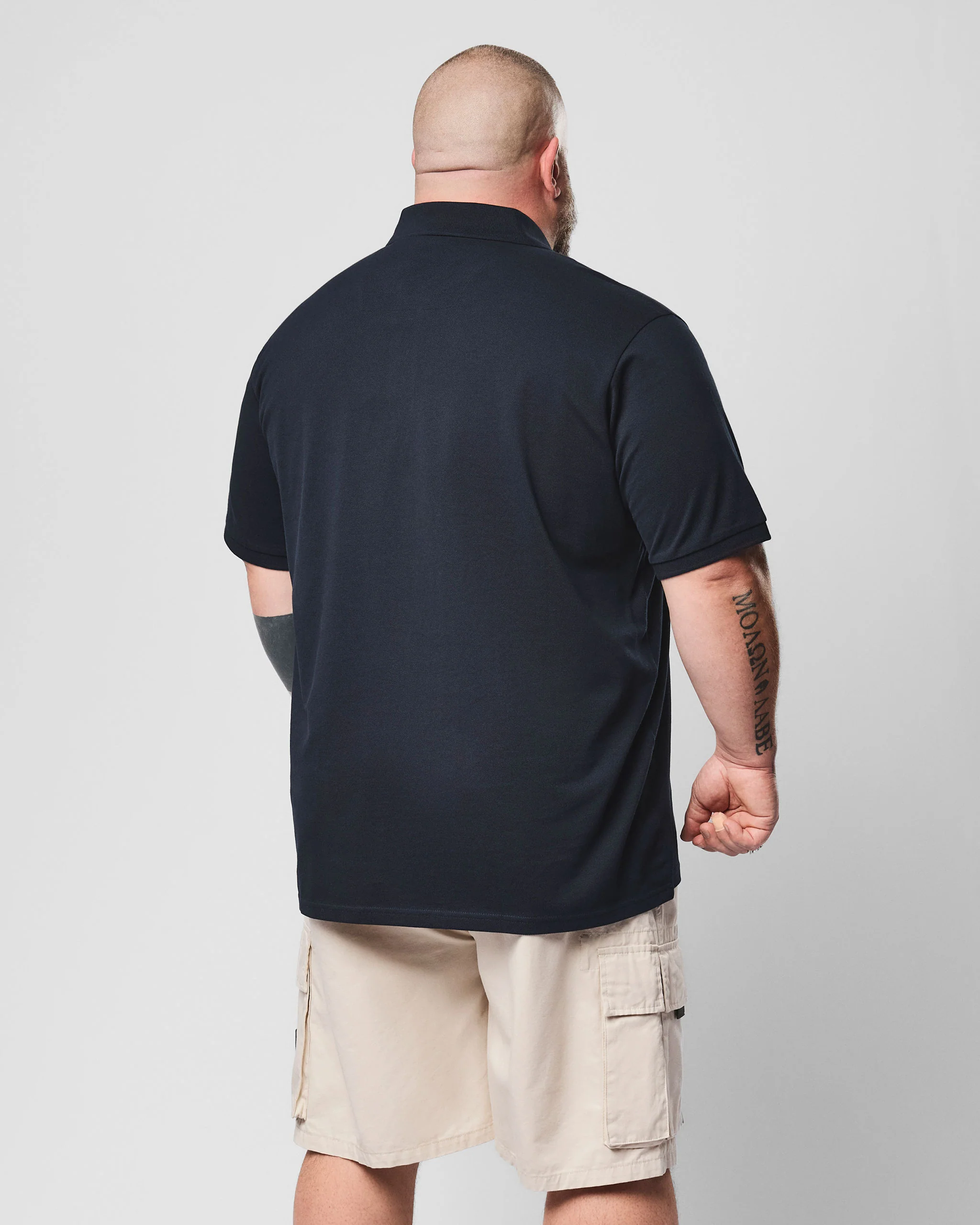 Plus Size - Heathcote Polo Shirt Navy - Image 4