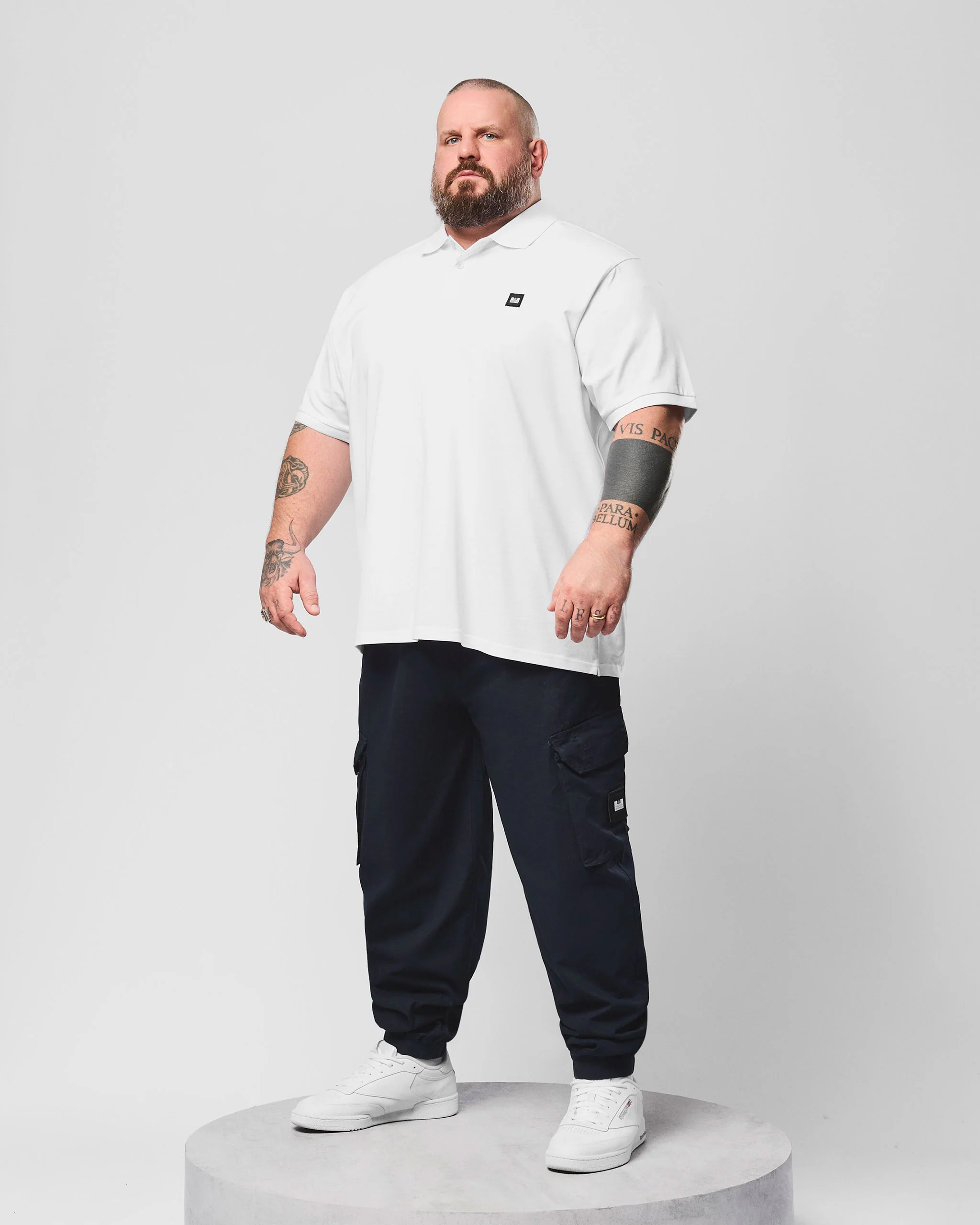 Plus Size - Heathcote Polo Shirt White - Image 2