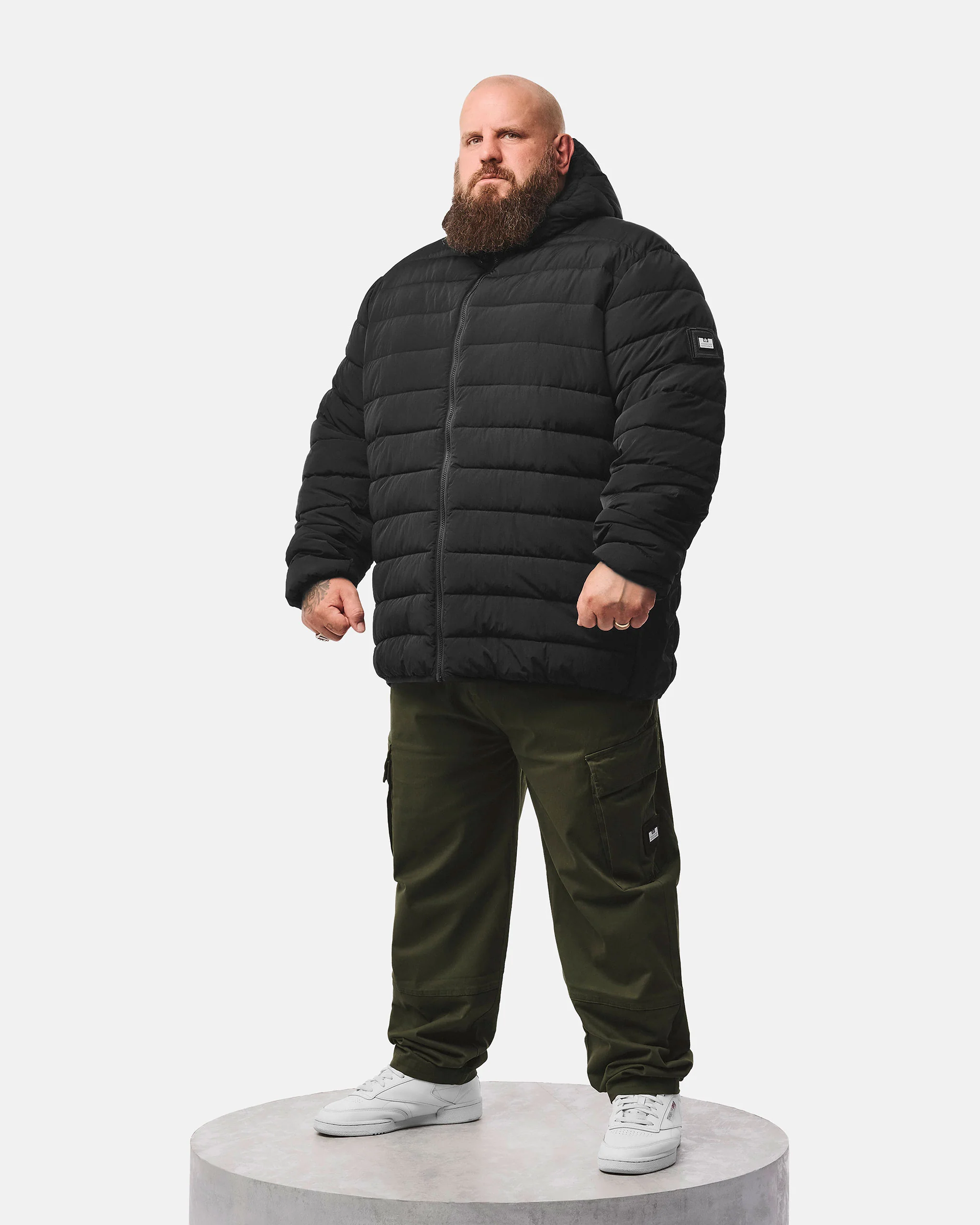 Plus Size - La Guardia Puffer Jacket Black - Image 4