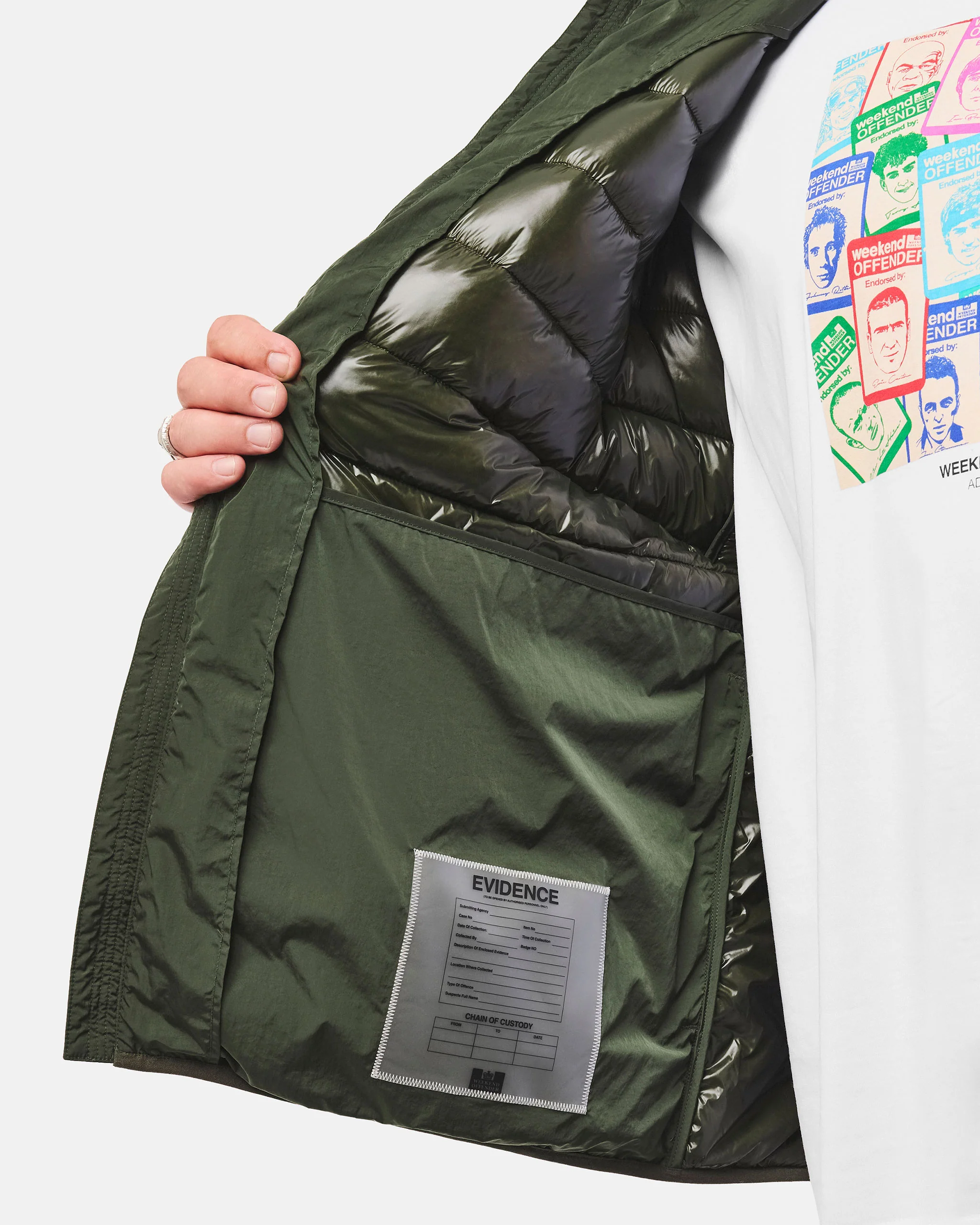 Plus Size - La Guardia Puffer Jacket Black Forest Green - Image 3